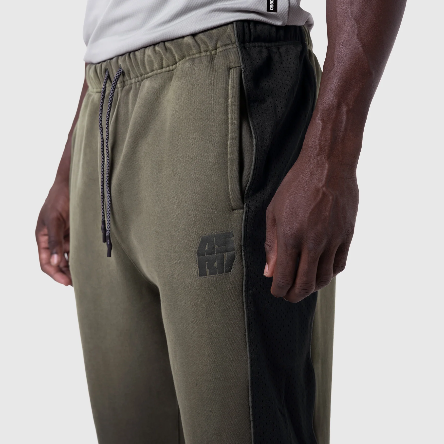 1120. Tech-Terry™ Mesh Panel Sweats - Olive "Blade TD" - Image 5