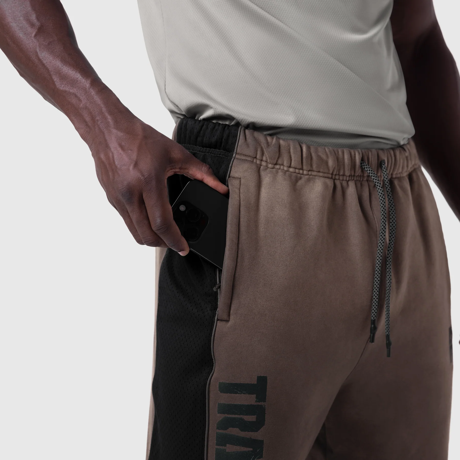 1120. Tech-Terry™ Mesh Panel Sweats - Dark Earth "Blade TD" - Image 5