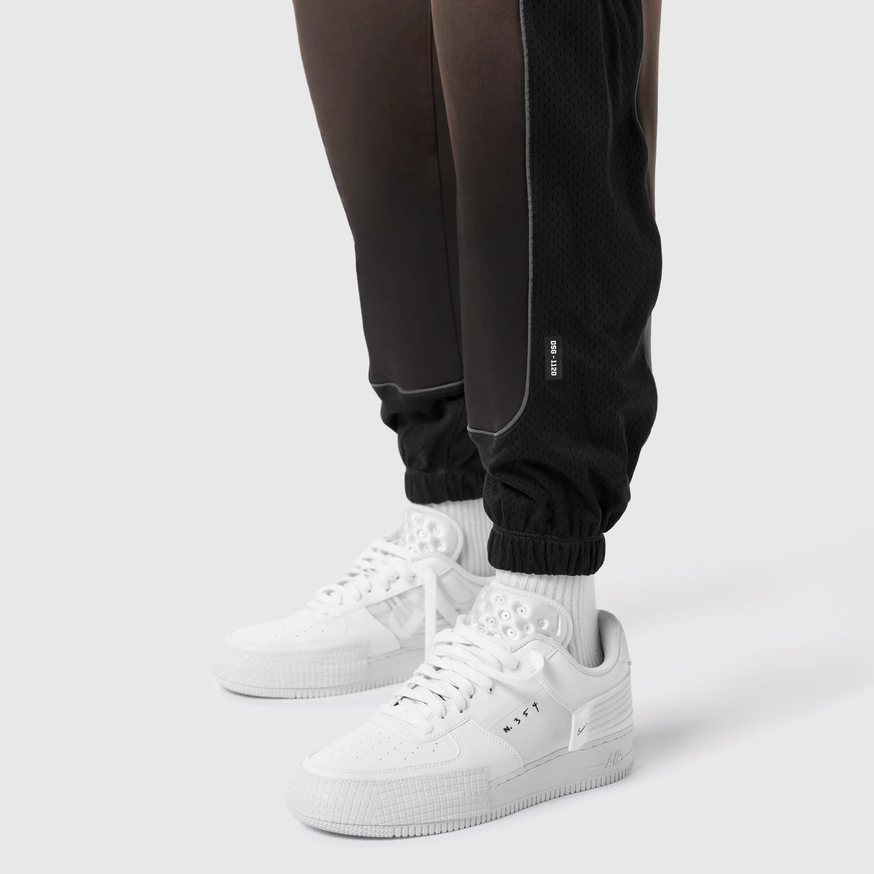 1120. Tech-Terry™ Mesh Panel Sweats - Dark Earth "Blade TD" - Image 6