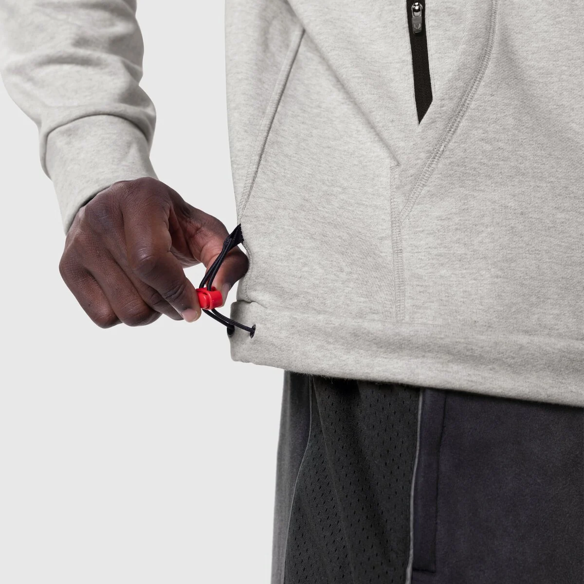 1121. Tech-Terry™ Training Hoodie - Heather Grey "Blade" - Image 6