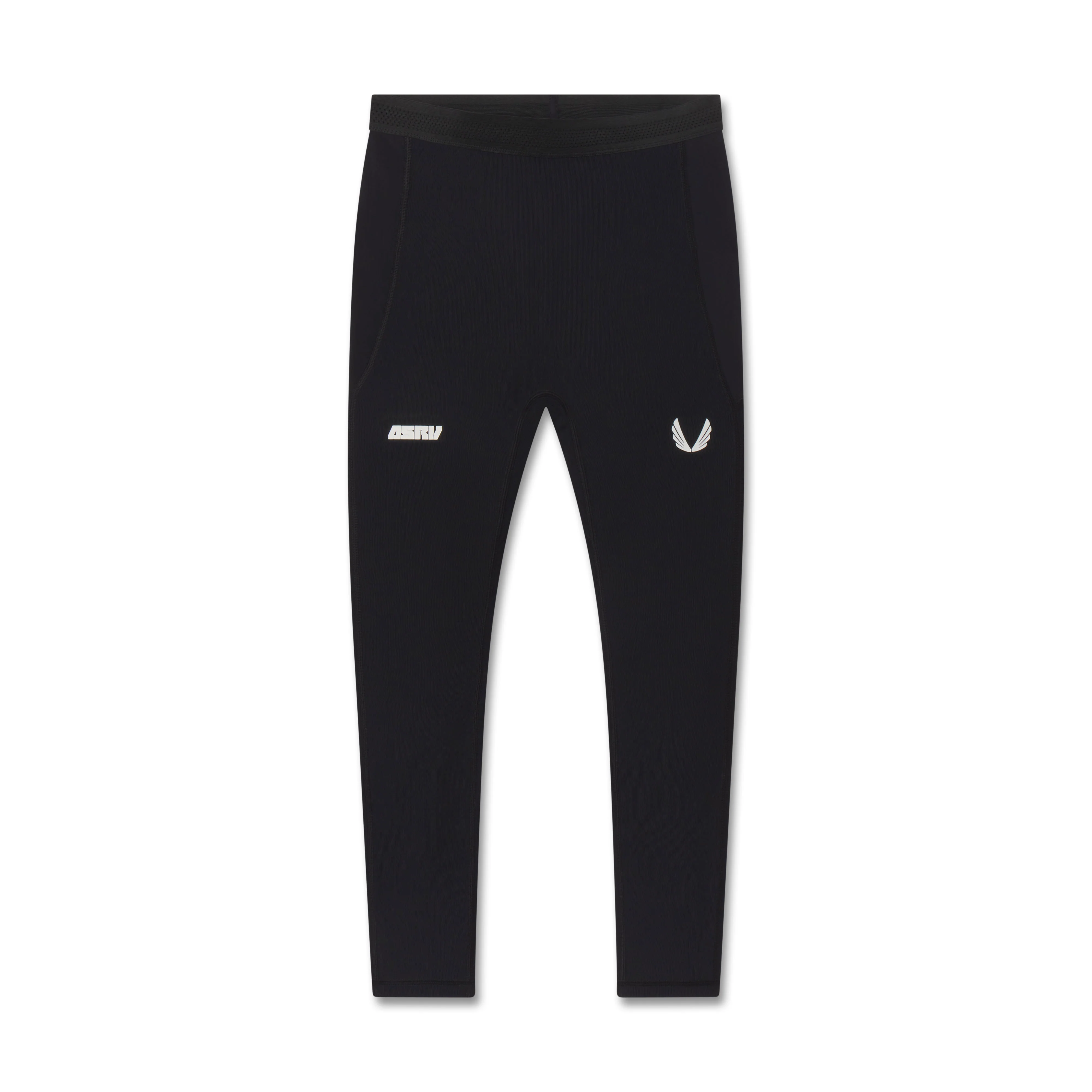 1146. Lycra® Ribbed Running Tight - Black