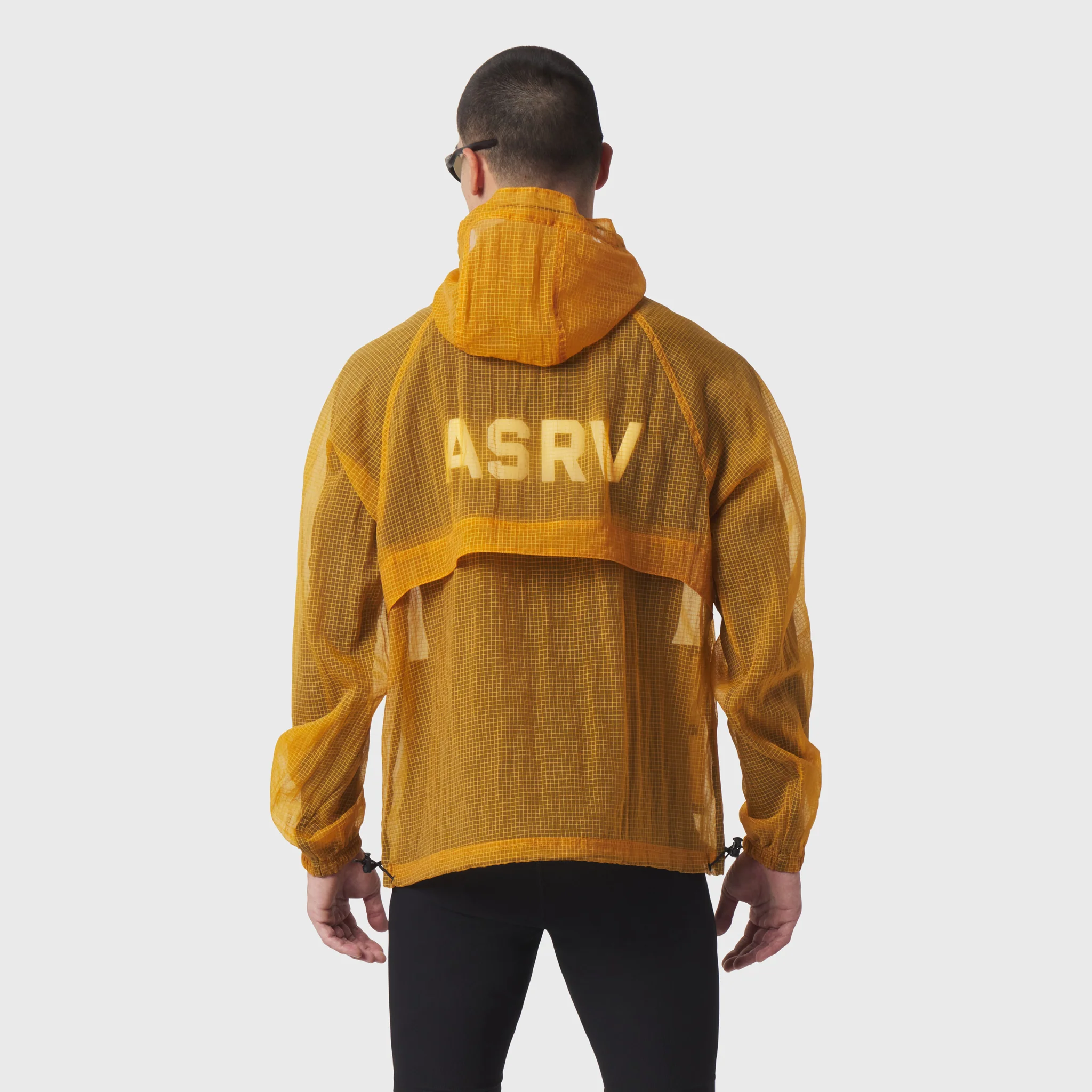 1162. Weather-Ready Transparent Ripstop Shell Jacket - Amber - Image 4