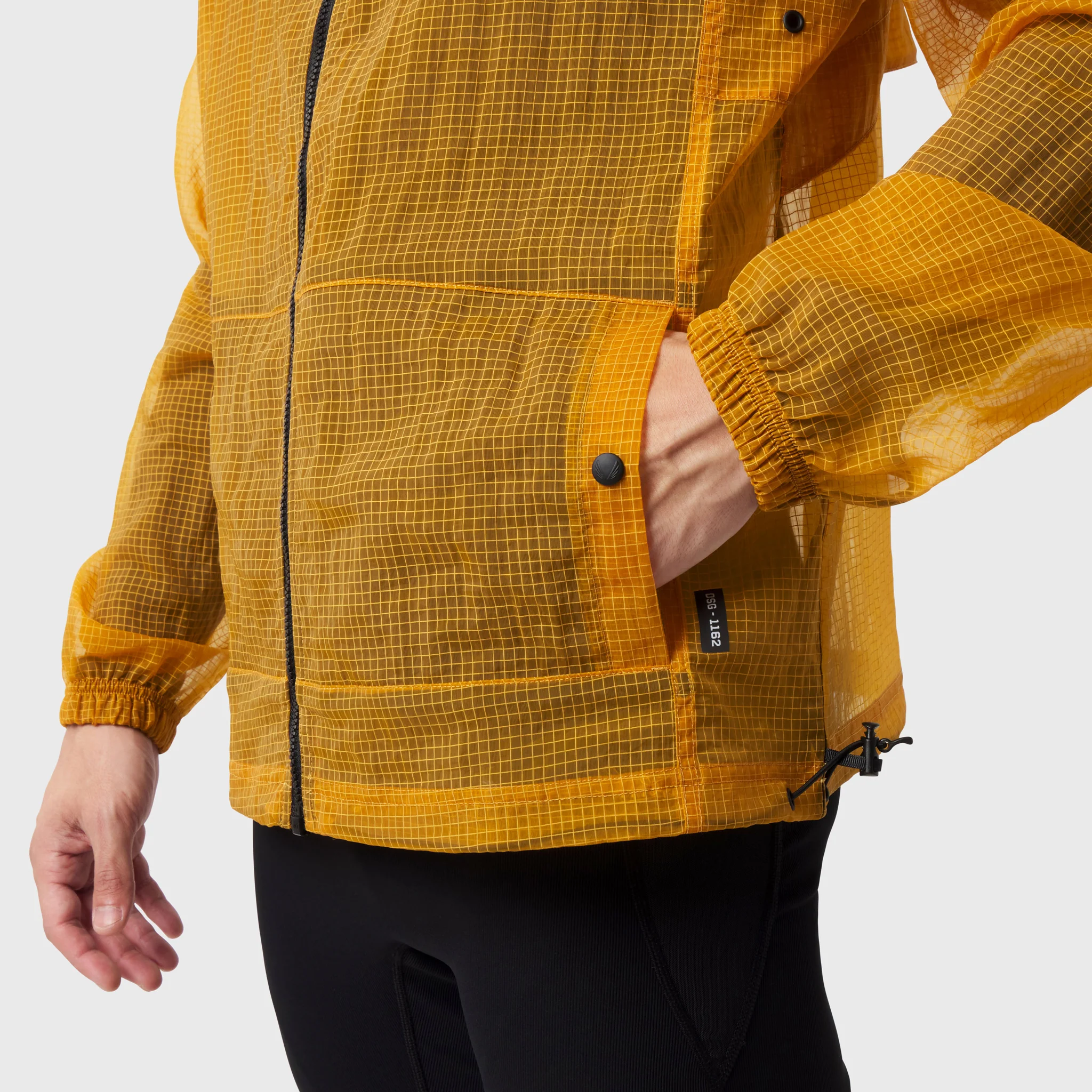 1162. Weather-Ready Transparent Ripstop Shell Jacket - Amber - Image 9