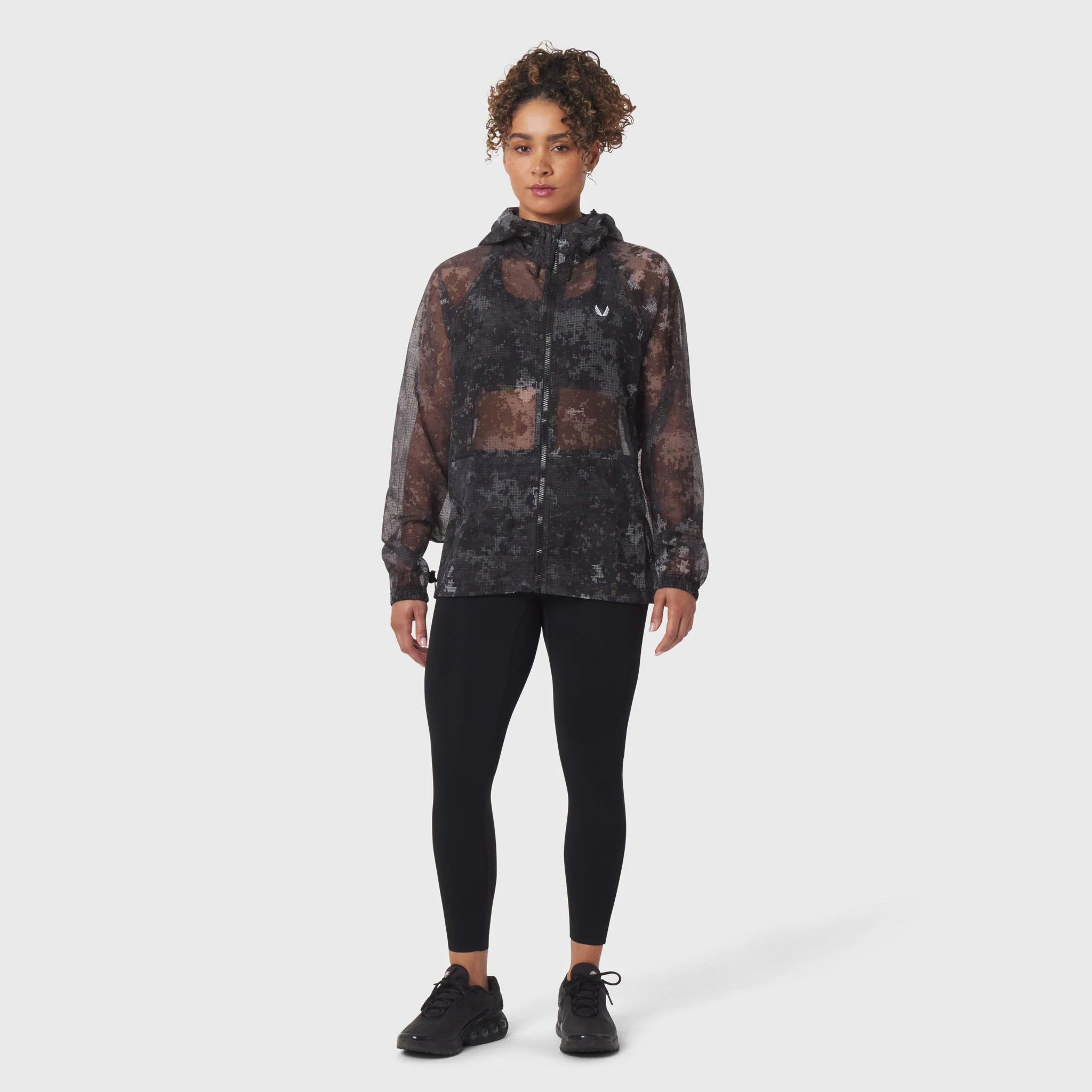 1162. Weather-Ready Transparent Ripstop Shell Jacket - Pixel Camo - Image 10
