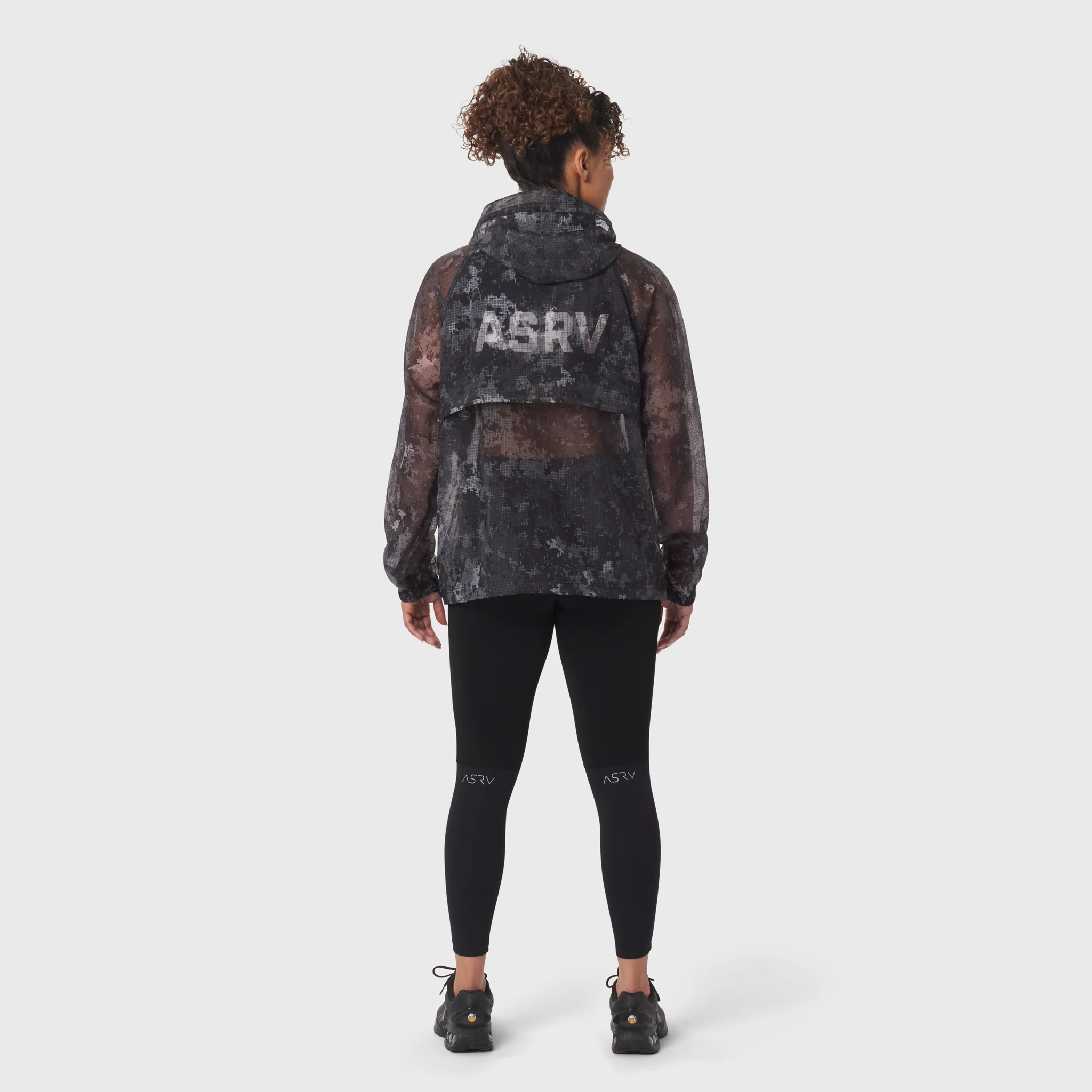 1162. Weather-Ready Transparent Ripstop Shell Jacket - Pixel Camo - Image 11