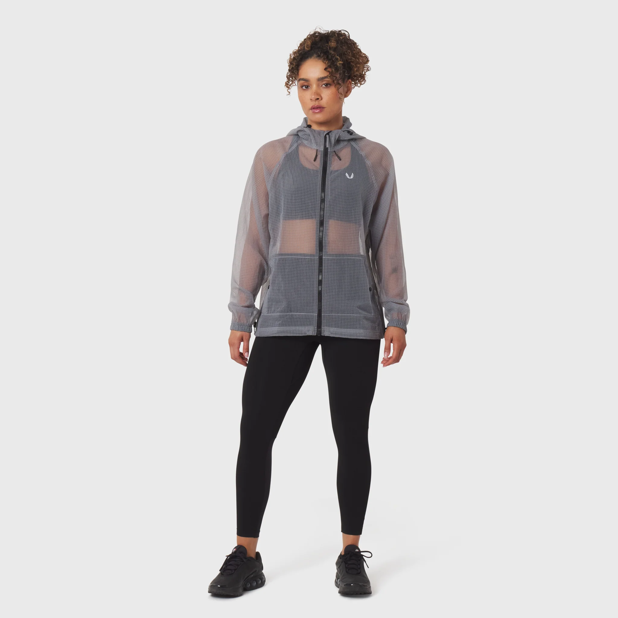 1162. Weather-Ready Transparent Ripstop Shell Jacket - Slate Grey - Image 10