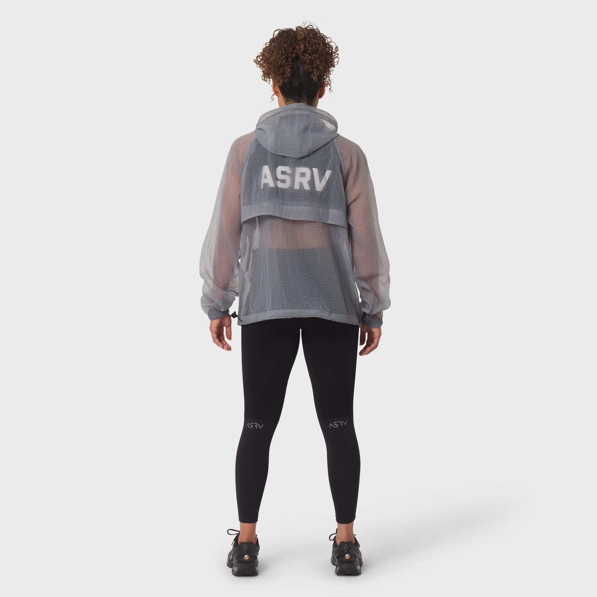 1162. Weather-Ready Transparent Ripstop Shell Jacket - Slate Grey - Image 11