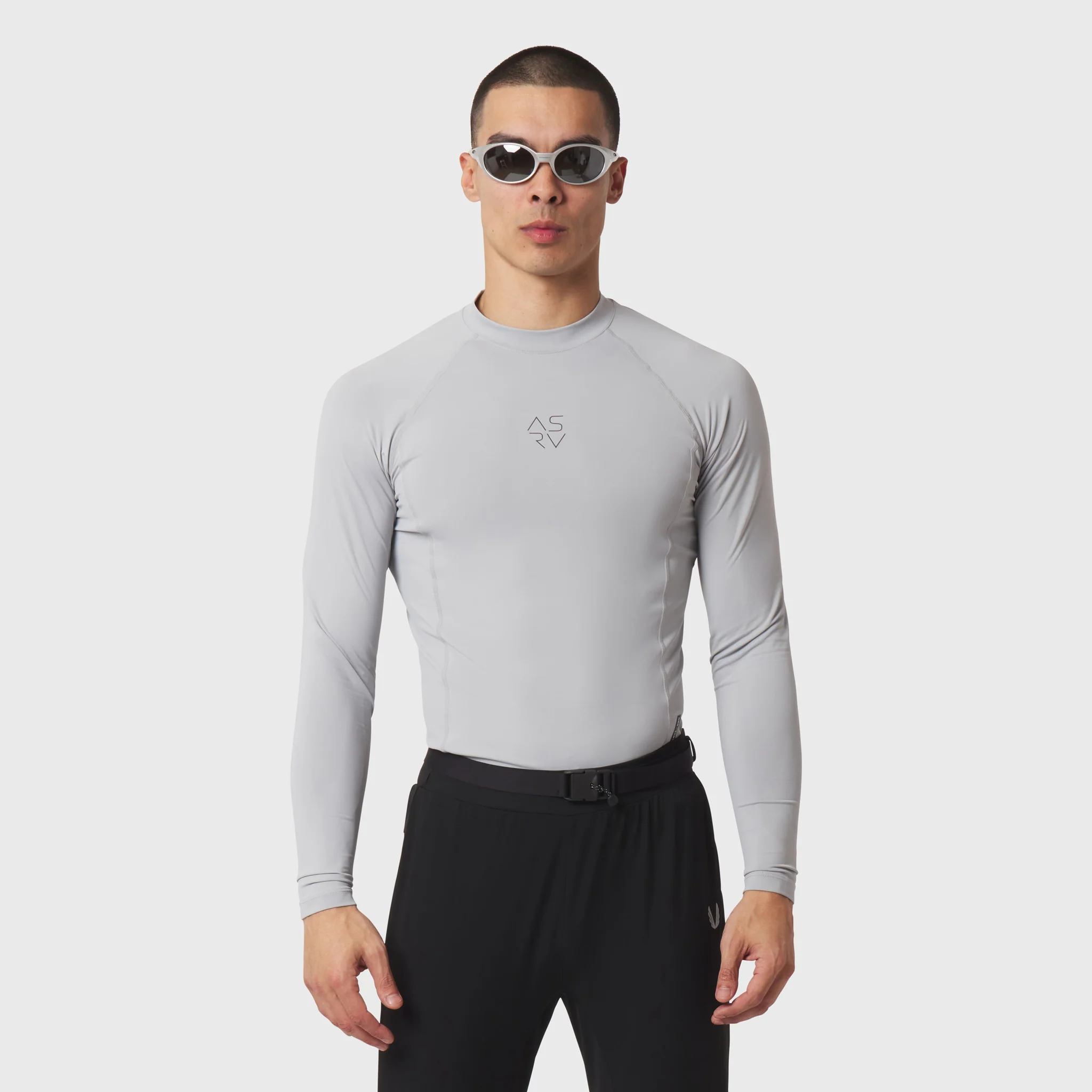 1163. LYCRA® ADAPTIV Baselayer Longsleeve - Slate Grey - Image 2