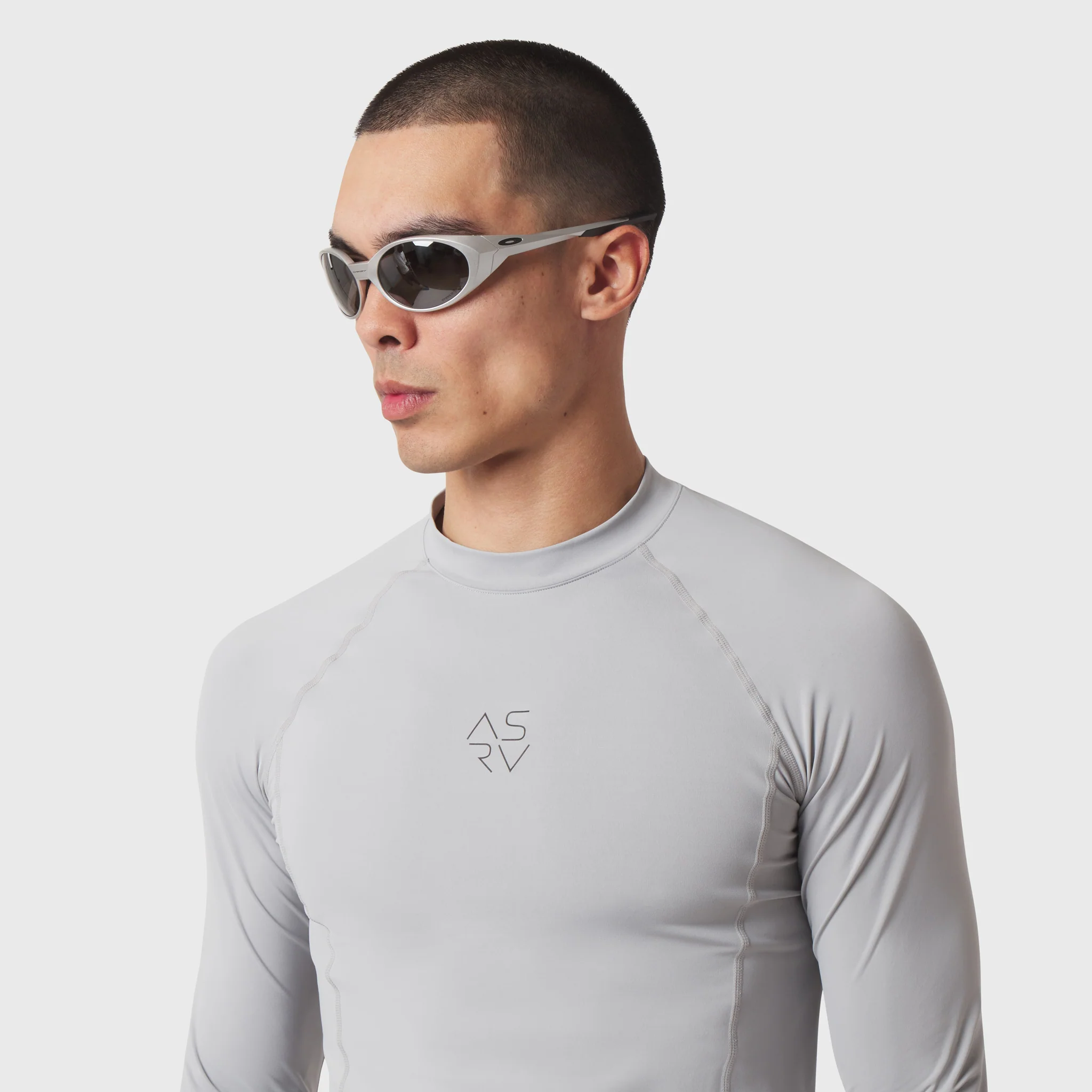 1163. LYCRA® ADAPTIV Baselayer Longsleeve - Slate Grey - Image 4