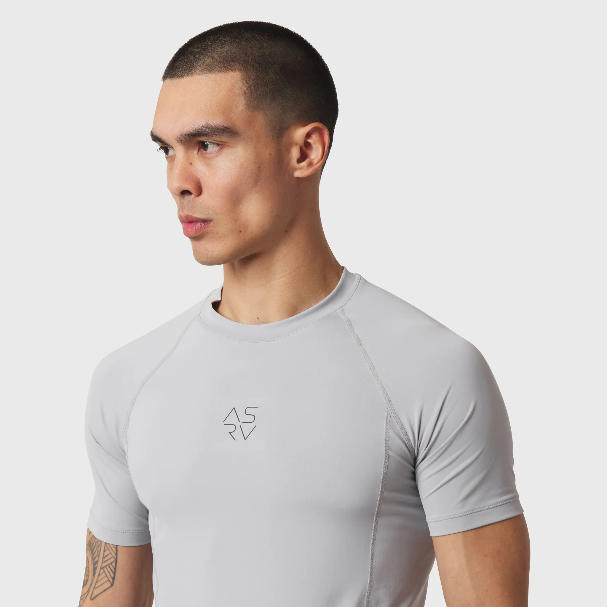 1164. LYCRA® ADAPTIV Baselayer Shortsleeve - Slate Grey - Image 4