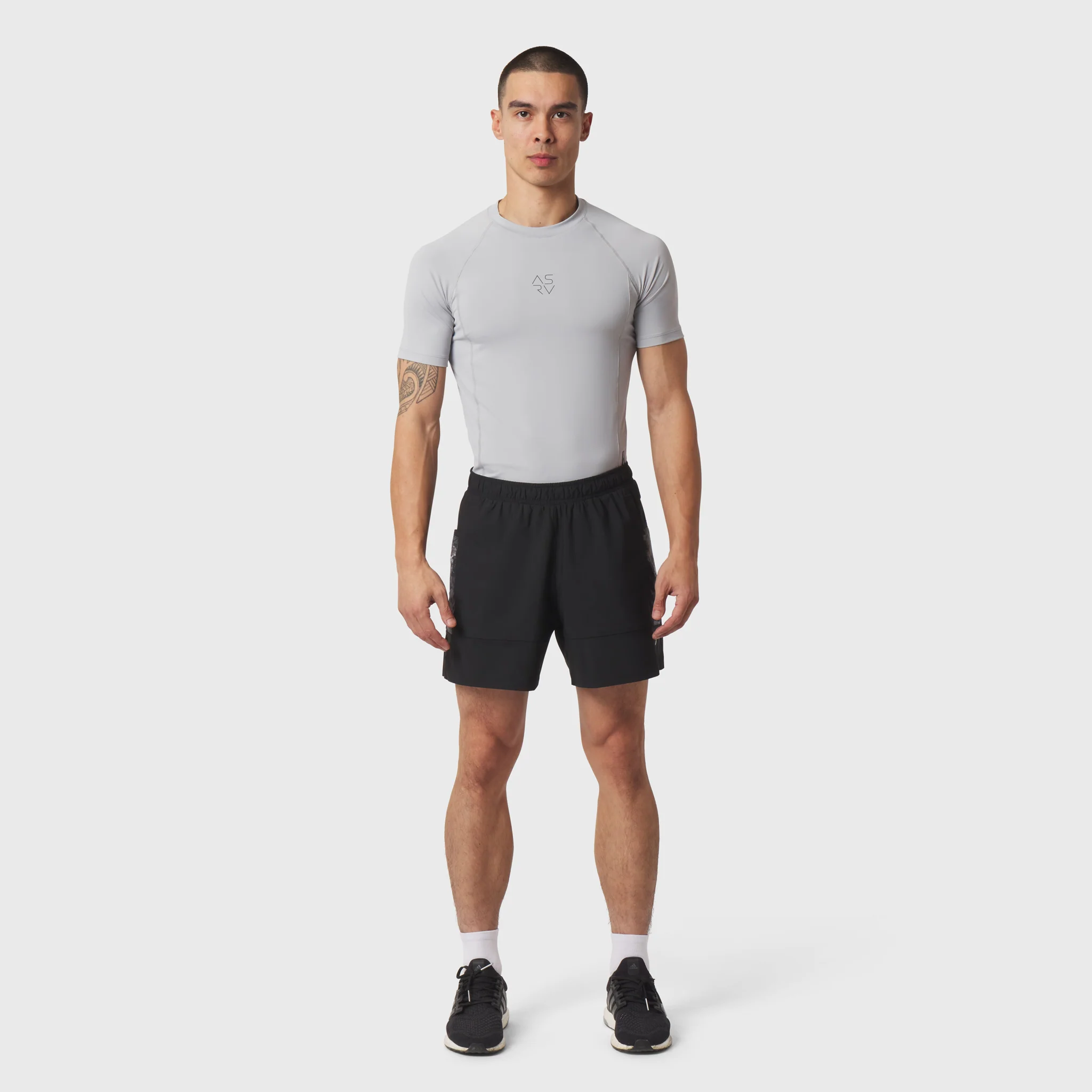 1164. LYCRA® ADAPTIV Baselayer Shortsleeve - Slate Grey - Image 7