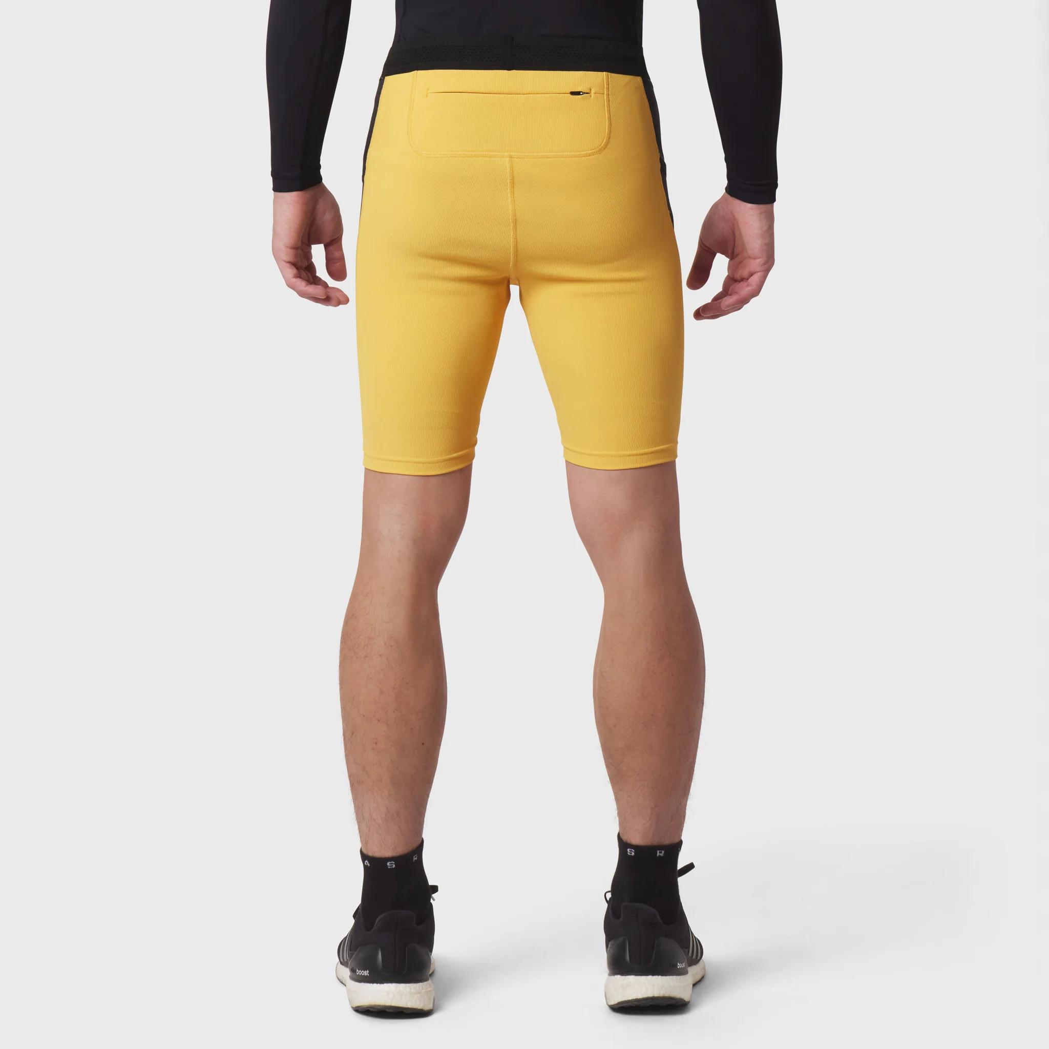1170. Lycra® Ribbed Run Half-Tight - Amber - Image 3