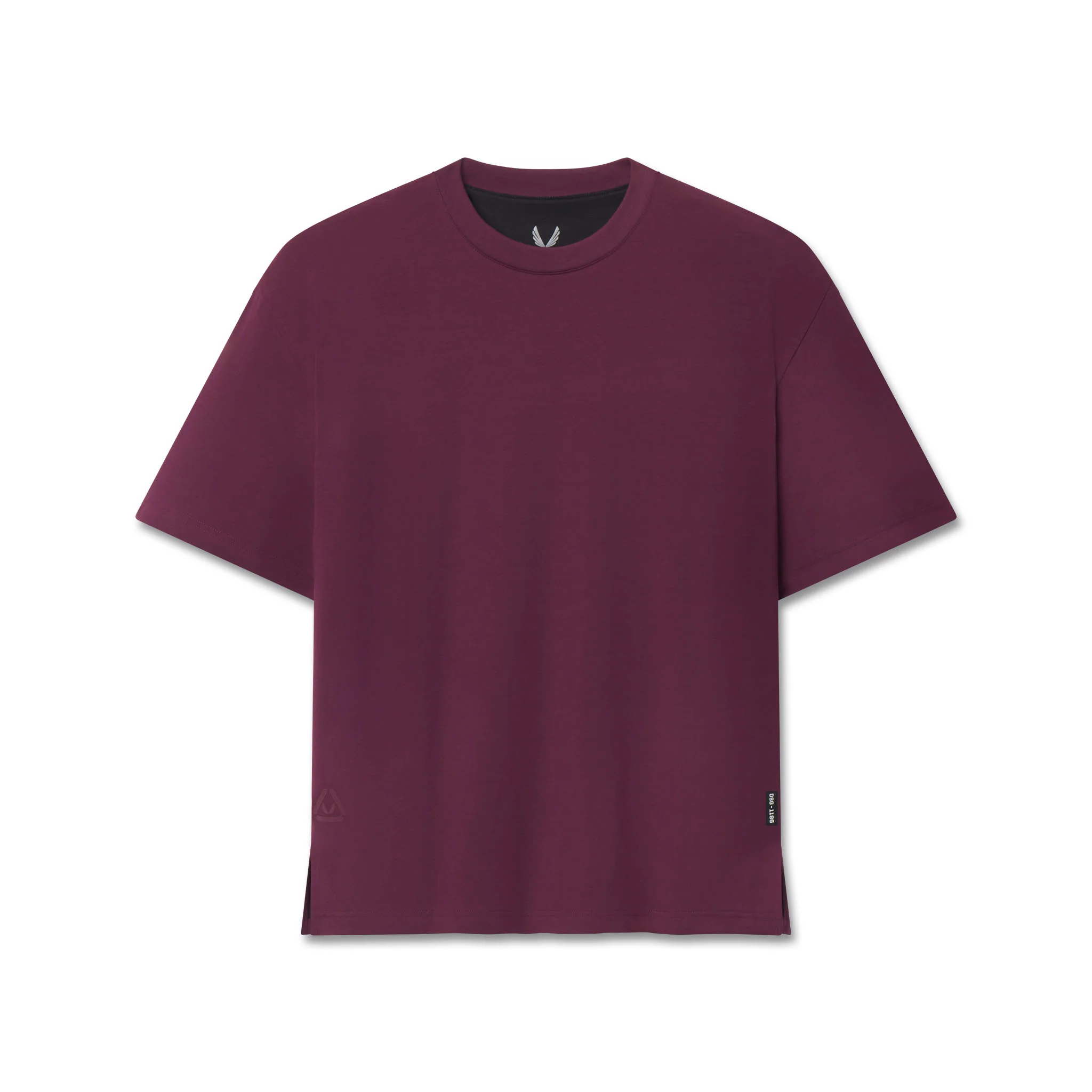 1186. SUPIMA® Ice-Skin™ Reversible Tee - Merlot/Black