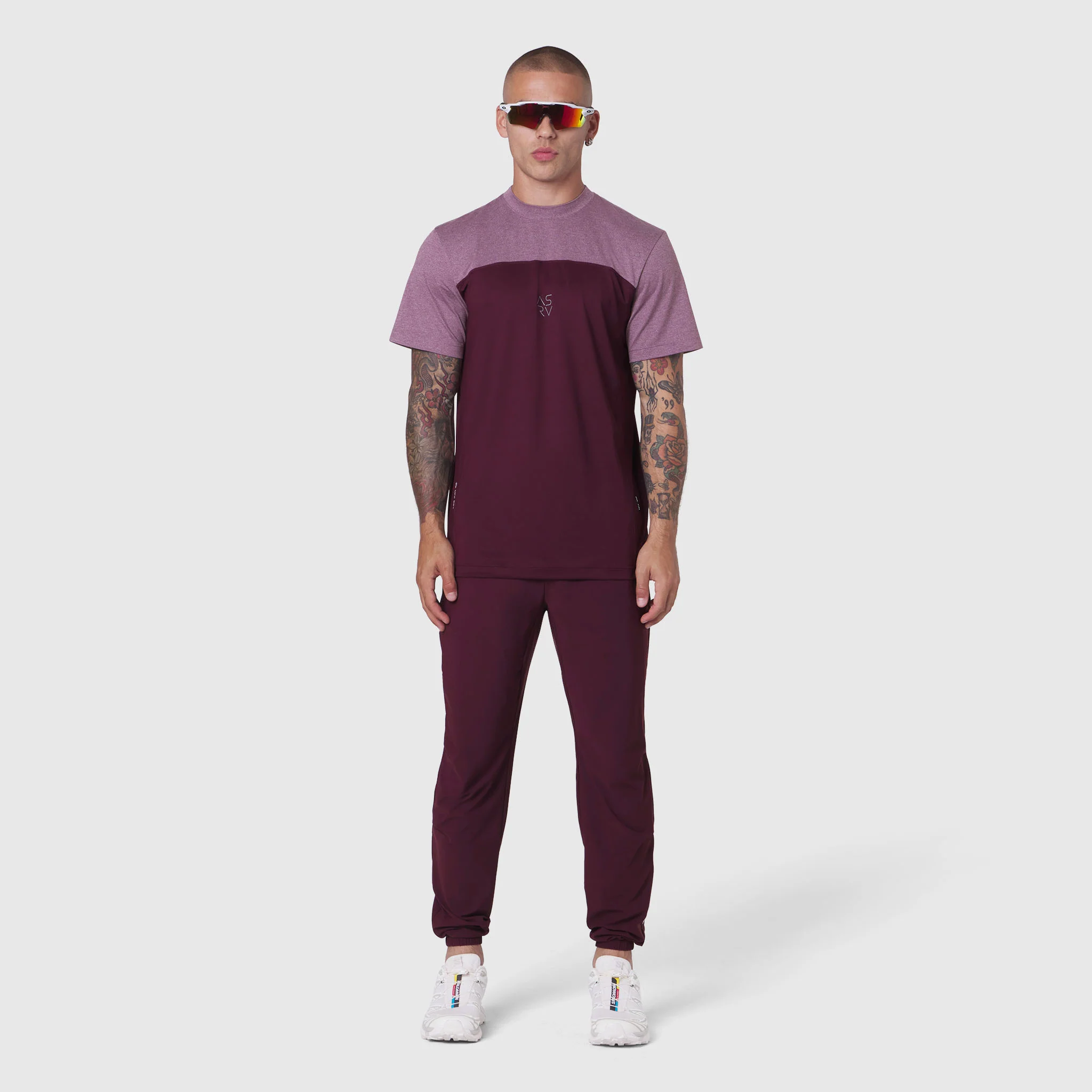 1191. AEROSILVER® UPF50+ Run Tee - Merlot - Image 2