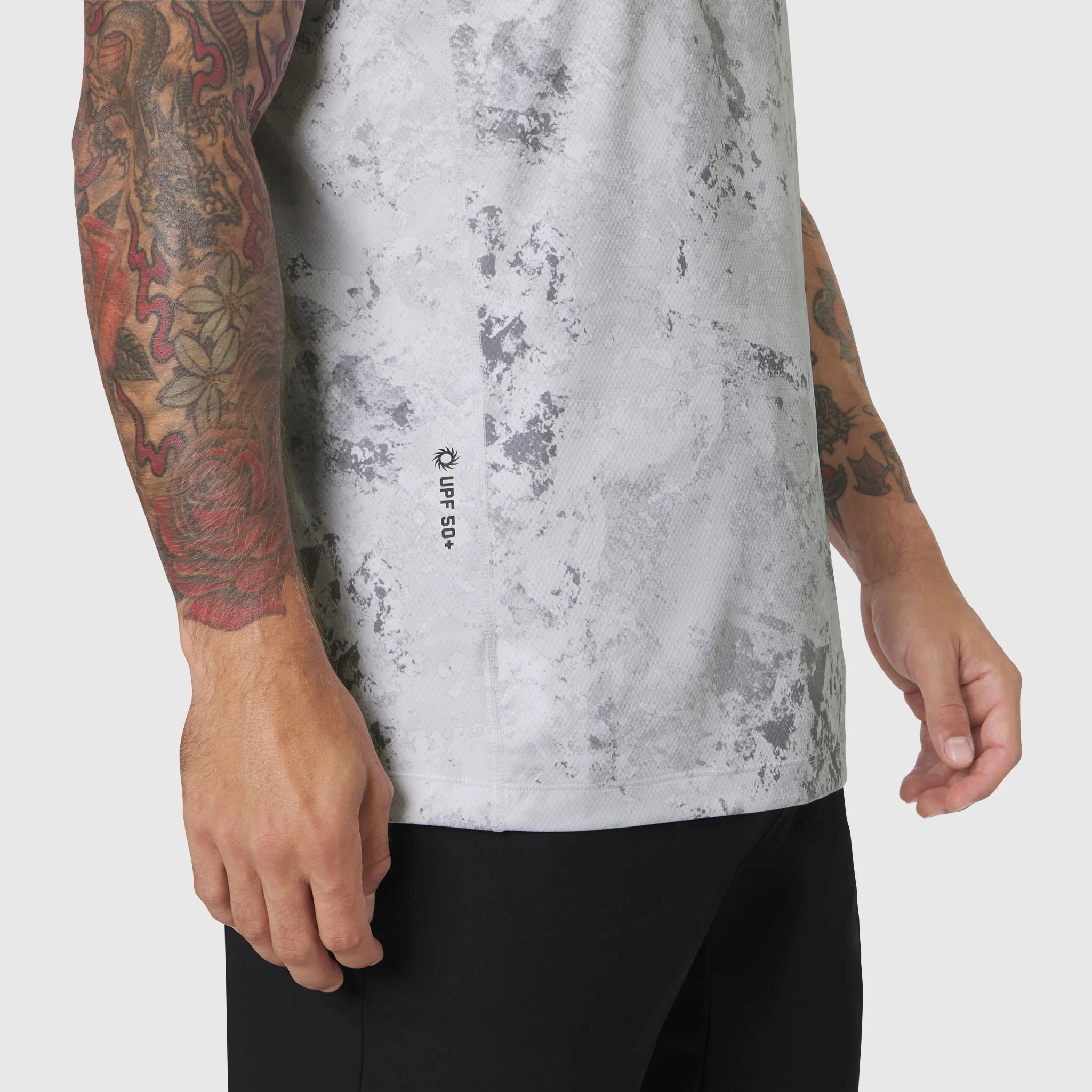 1191. AEROSILVER® UPF50+ Run Tee - Sedona Snow Camo - Image 4