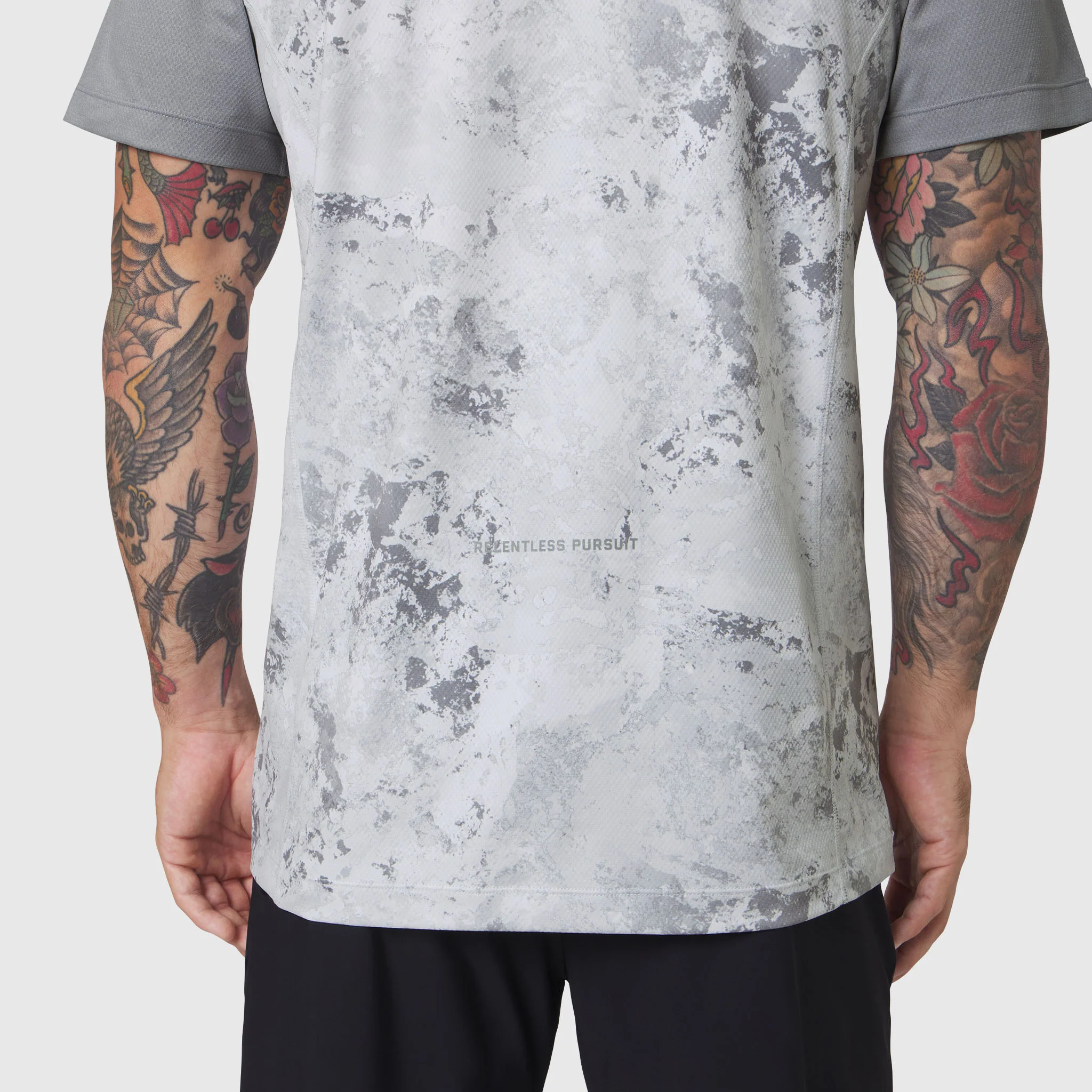 1191. AEROSILVER® UPF50+ Run Tee - Sedona Snow Camo - Image 6