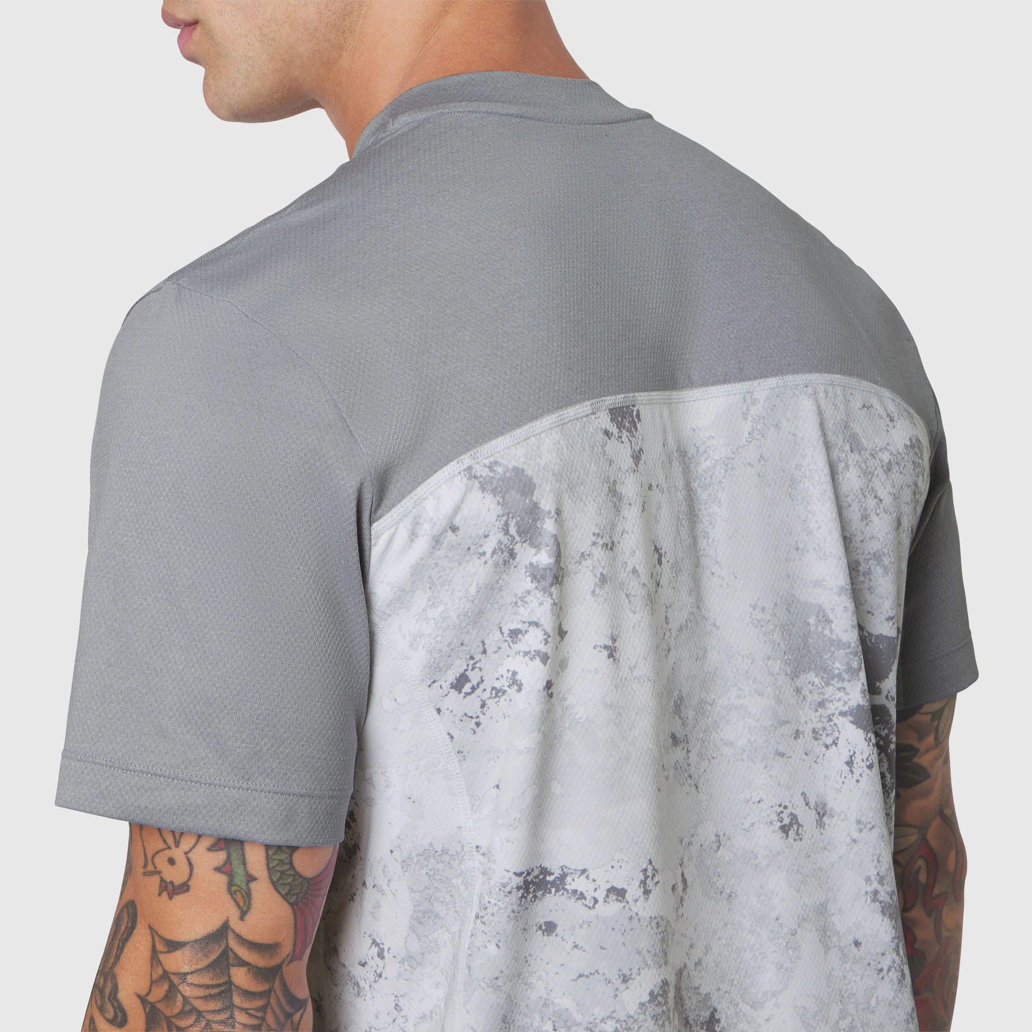 1191. AEROSILVER® UPF50+ Run Tee - Sedona Snow Camo - Image 7
