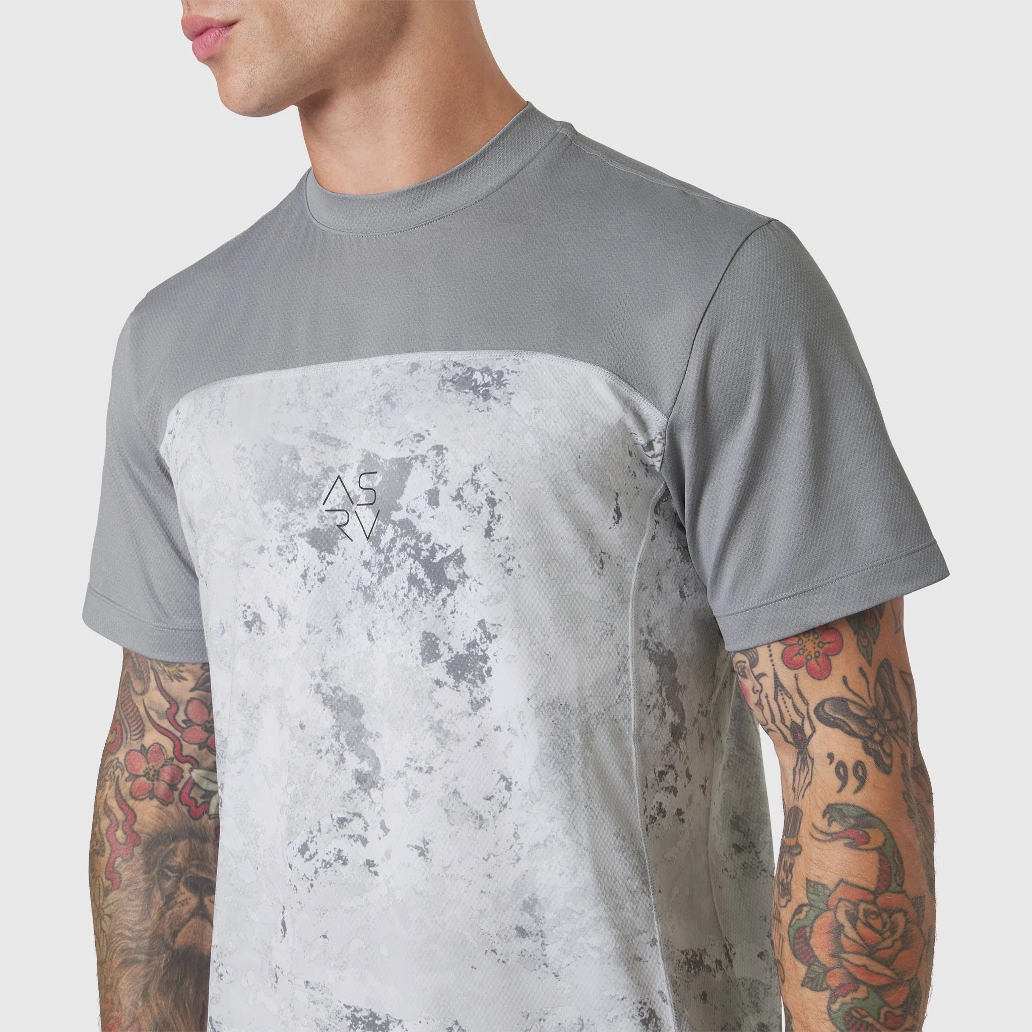 1191. AEROSILVER® UPF50+ Run Tee - Sedona Snow Camo - Image 8