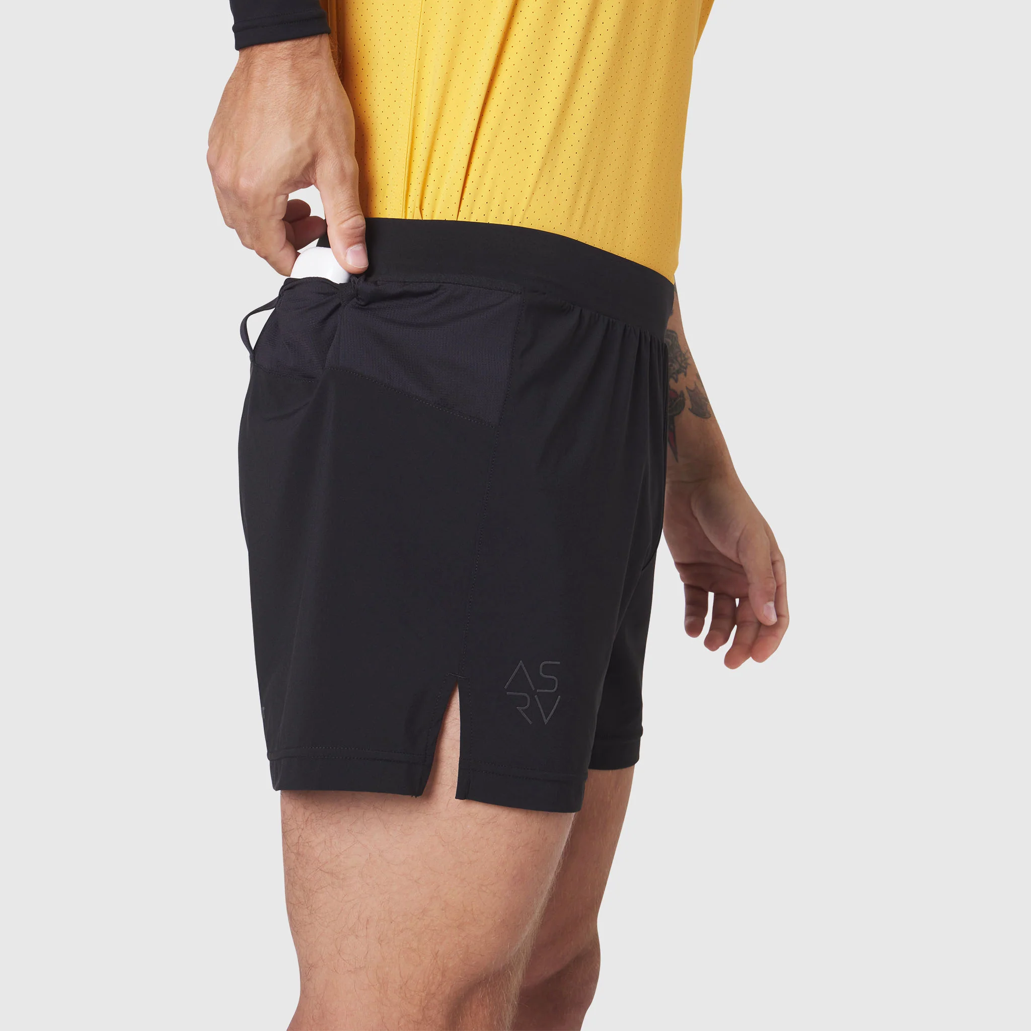 1194. Aerotex™ Distance Run Short - Black - Image 5