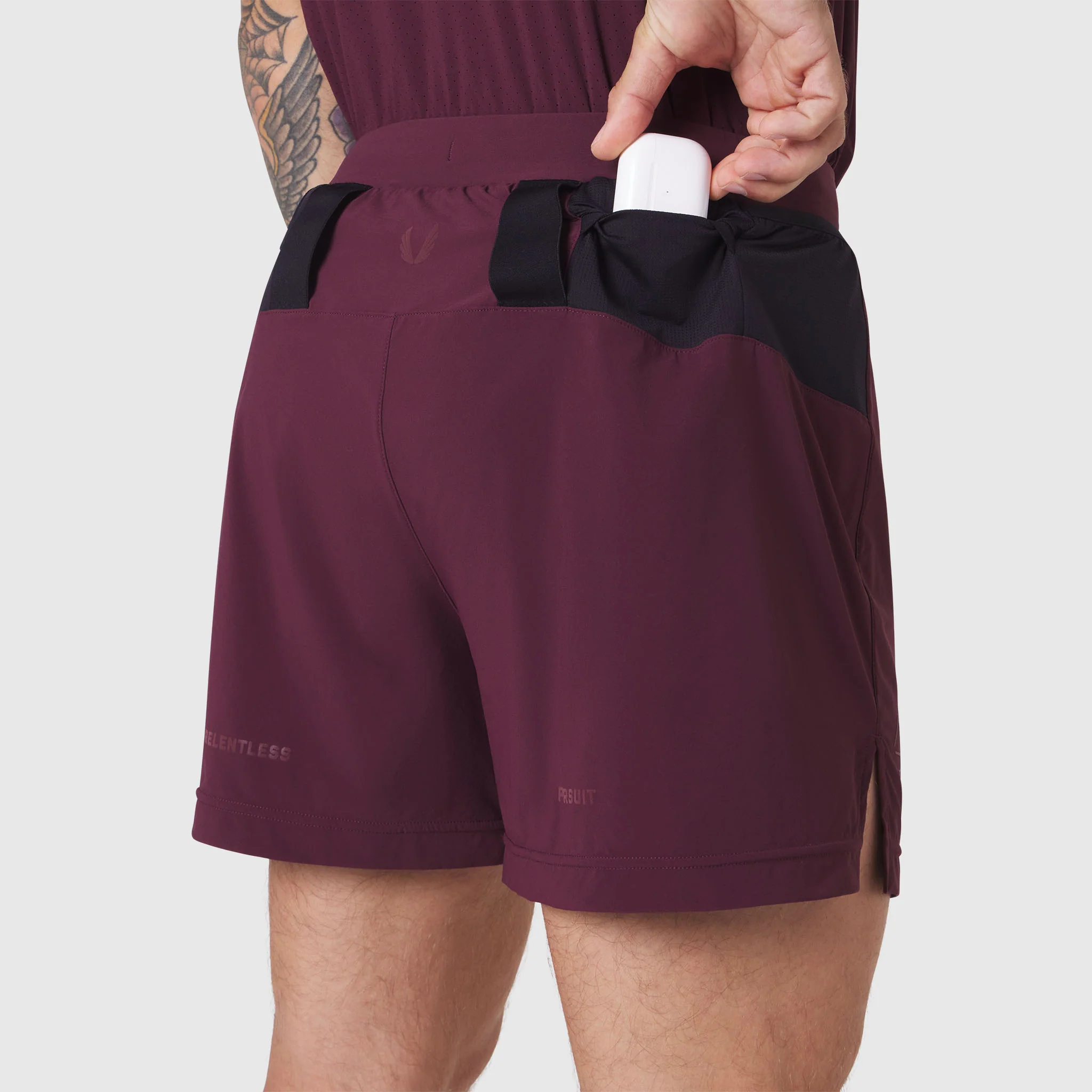1194. Aerotex™ Distance Run Short - Merlot - Image 5
