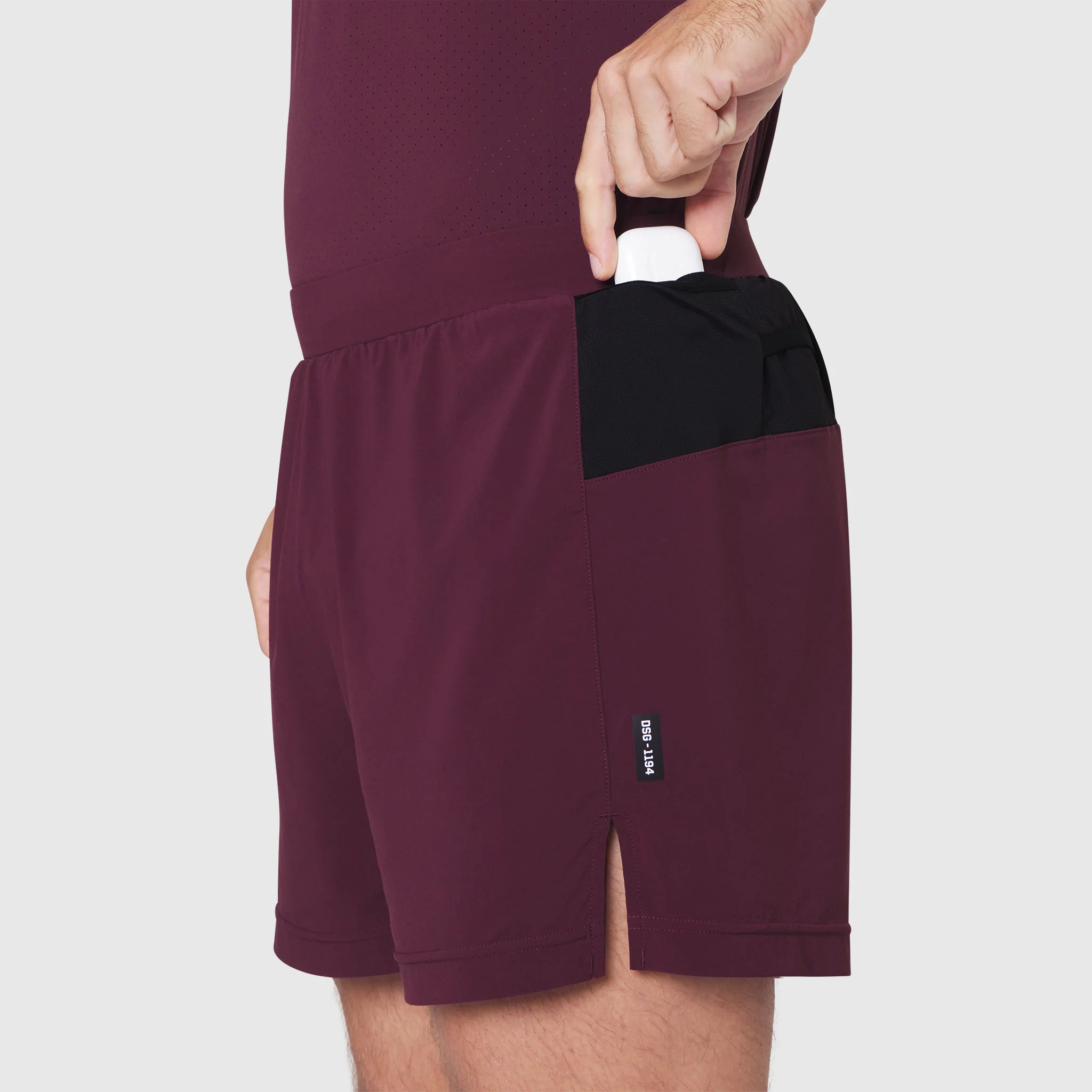 1194. Aerotex™ Distance Run Short - Merlot - Image 8