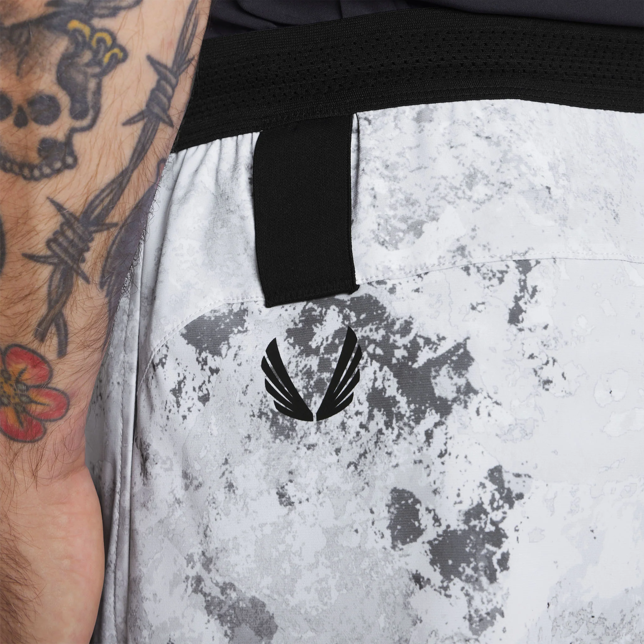 1195. TETRA-LITE® 5" Linerless Training Short - Sedona Snow Camo - Image 8