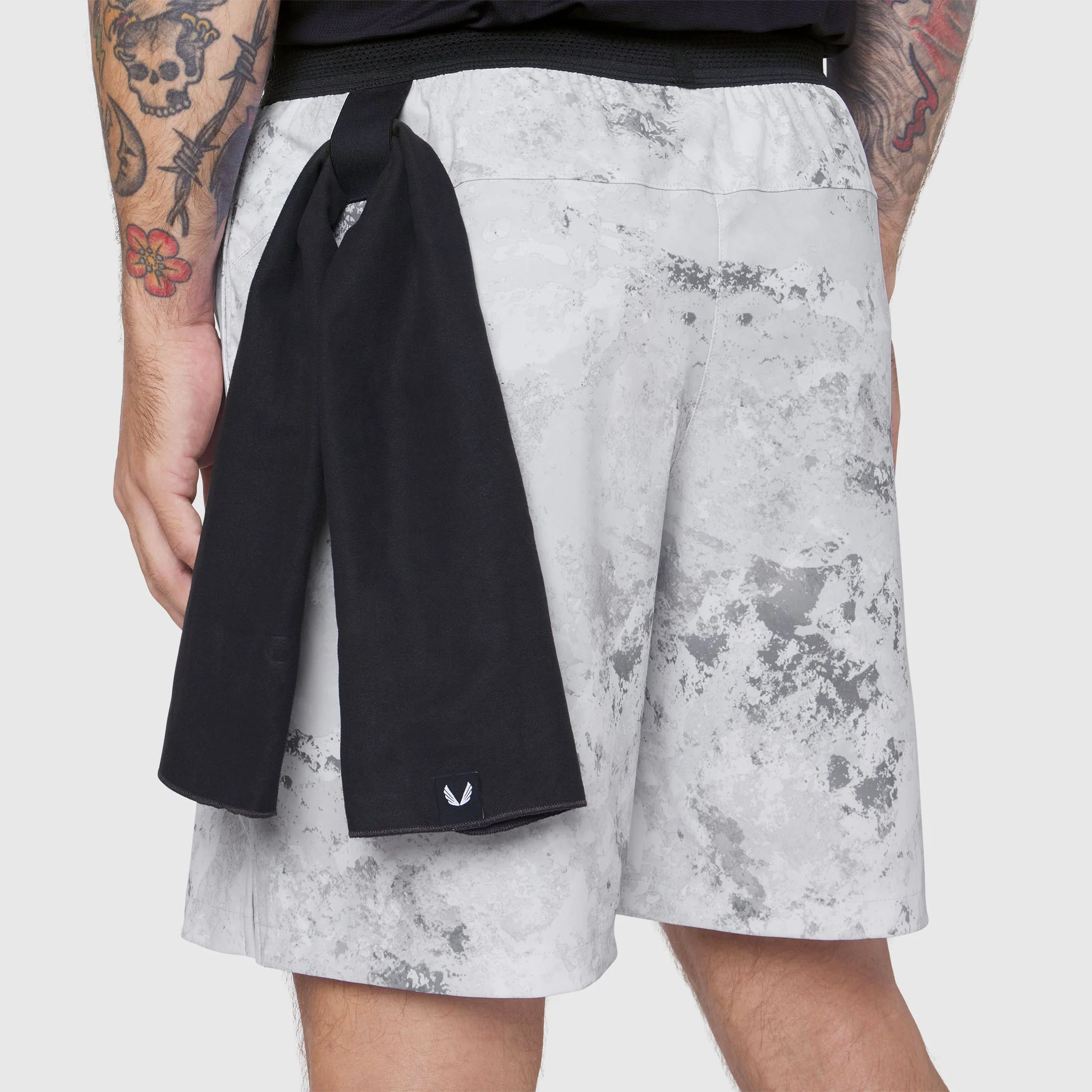 1196. TETRA-LITE® 7" Linerless Training Short - Sedona Snow Camo - Image 5