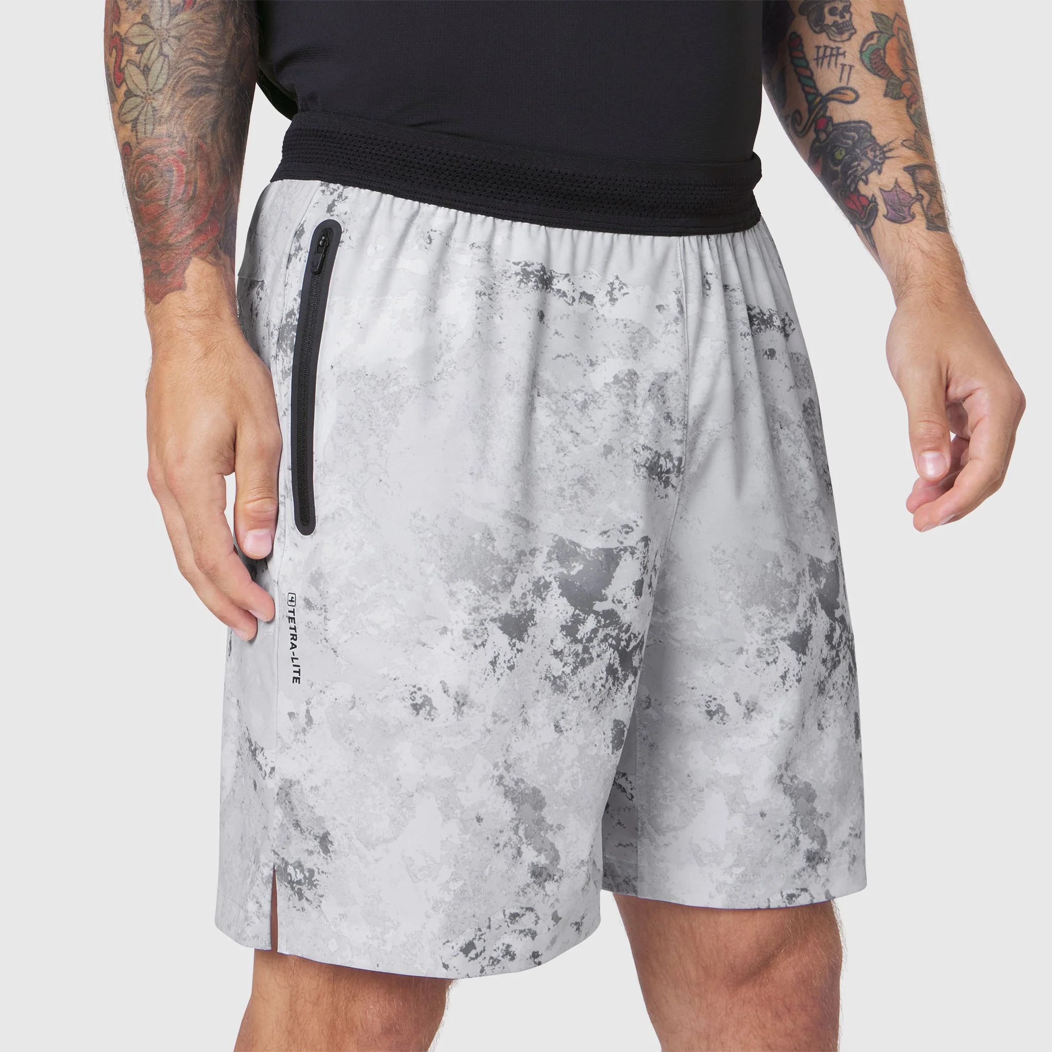 1196. TETRA-LITE® 7" Linerless Training Short - Sedona Snow Camo - Image 8