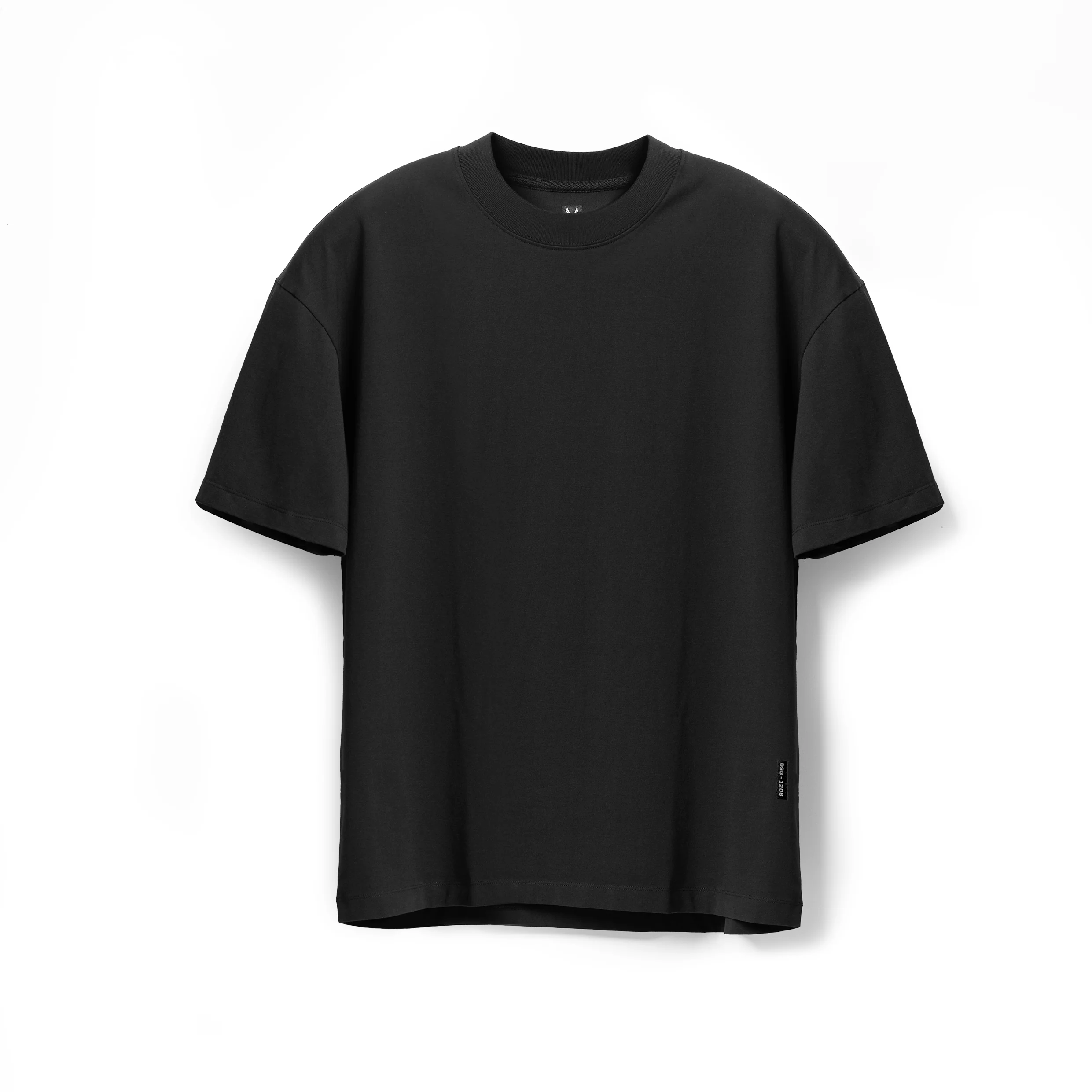 1208. Tech Essential™ Oversized Boxy Tee - Black - Image 3