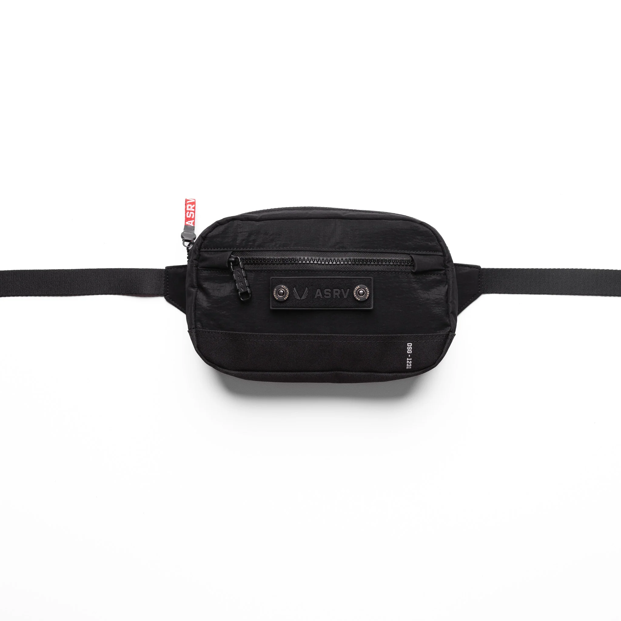 1231. Ripstop Crossbody Bag - Black