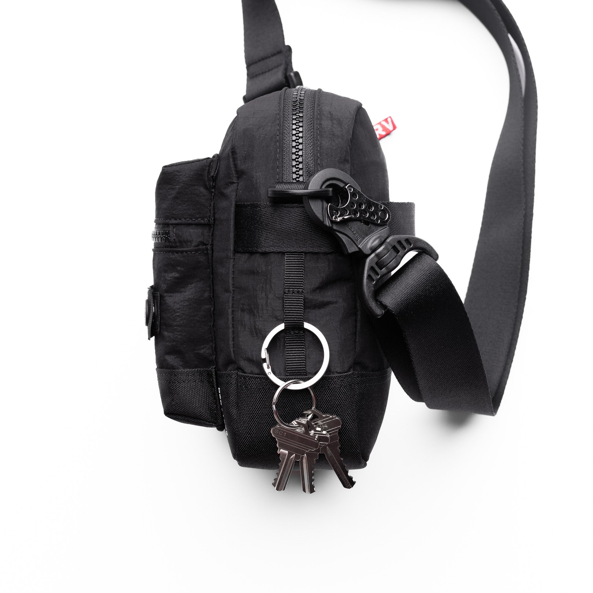 1232. Ripstop Shoulder Bag - Black - Image 3