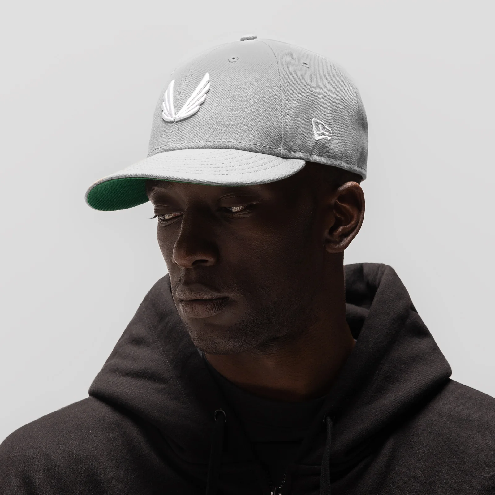 New Era® 59Fifty® Low Profile Hat - Grey/White "Wings" - Image 3
