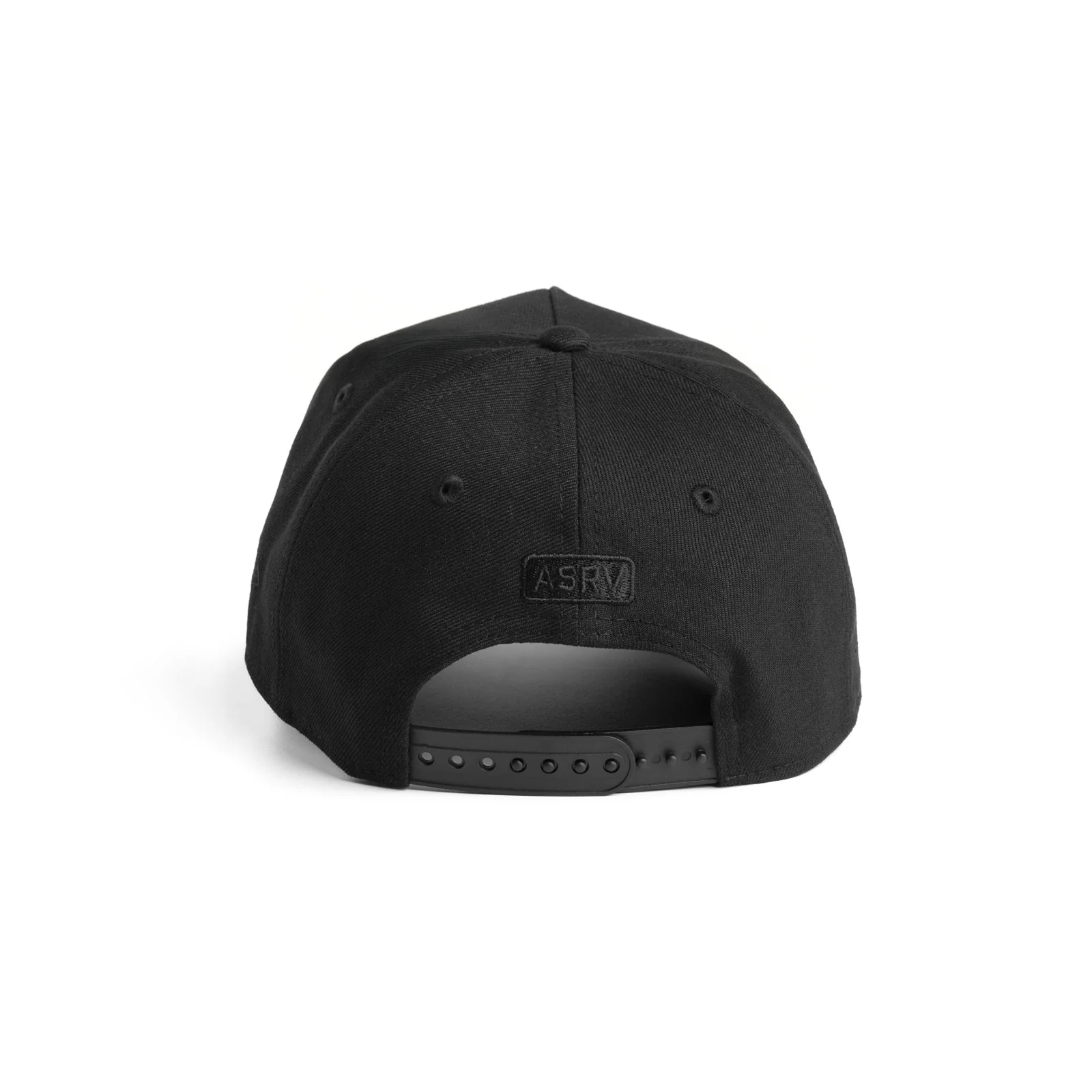 New Era® 9Forty® A-Frame Hat - Black/Black "8" - Image 3