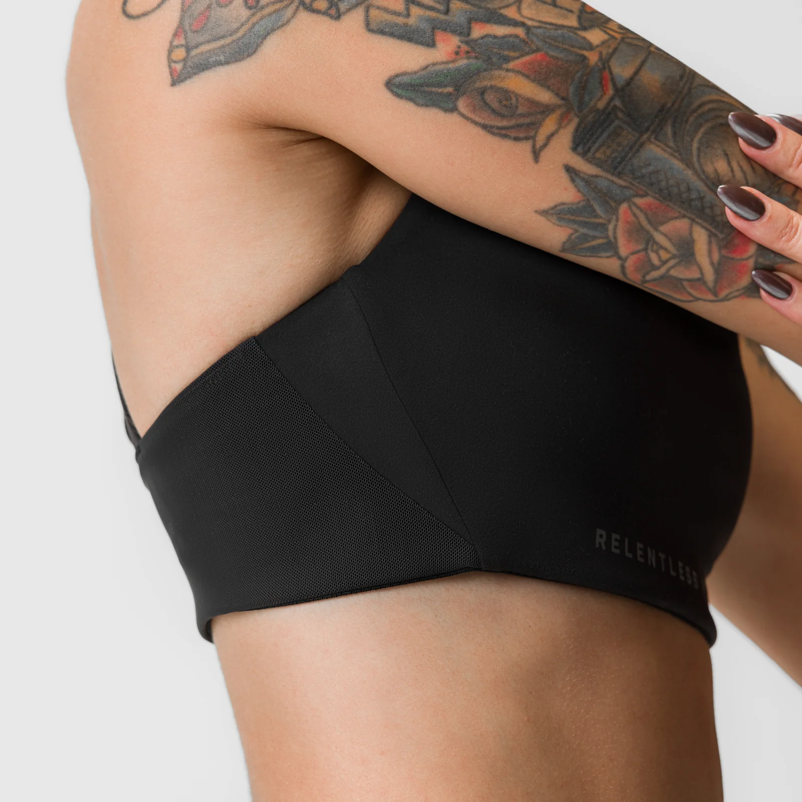 ASRV x Equinox Lycra® Hybrid Sports Bra - Black - Image 3