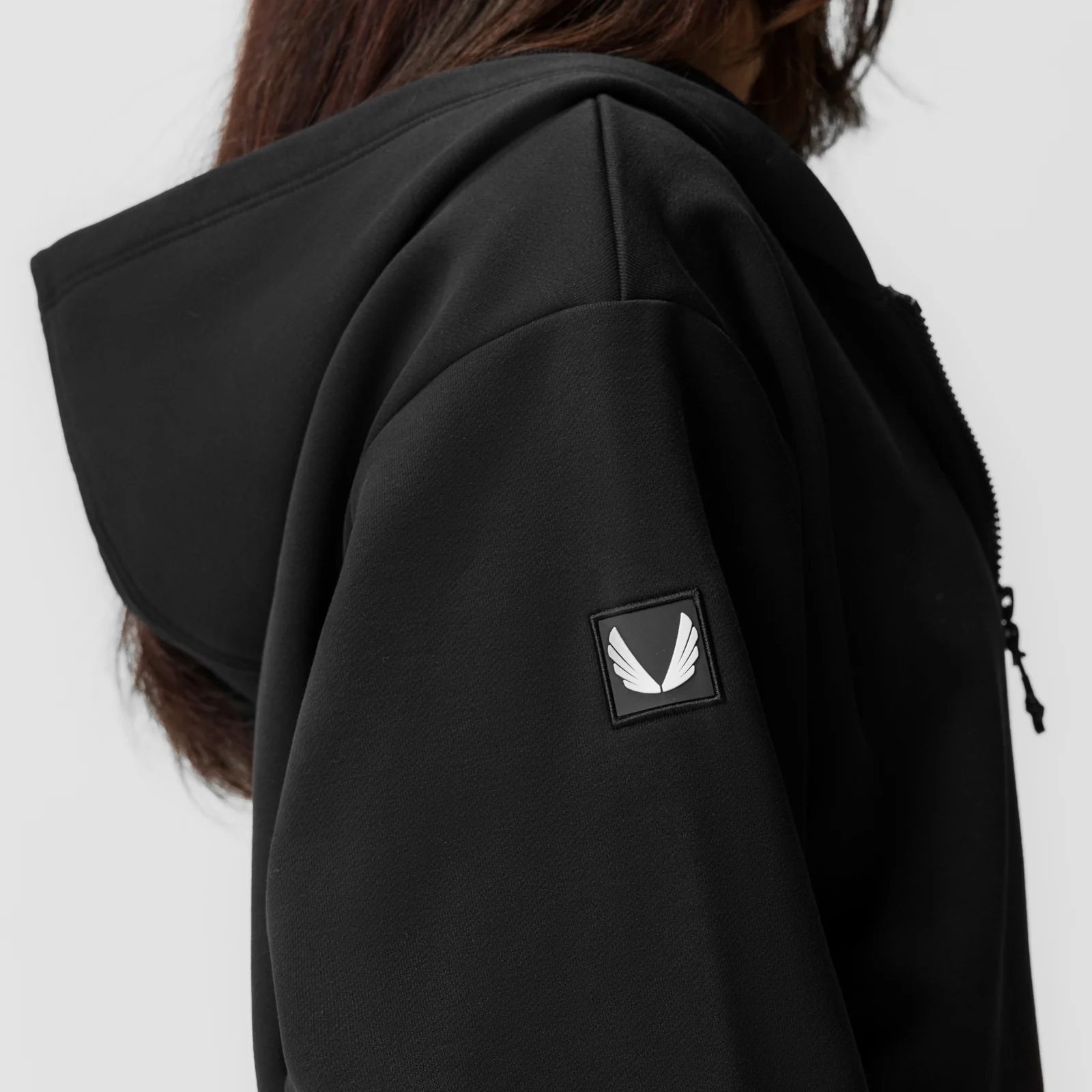 ASRV x Equinox Sorona® French-Terry Oversized Zip Hoodie - Black - Image 3