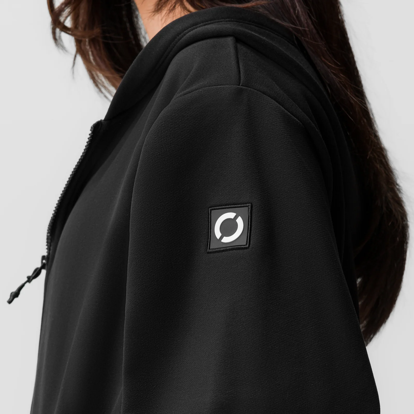 ASRV x Equinox Sorona® French-Terry Oversized Zip Hoodie - Black - Image 4
