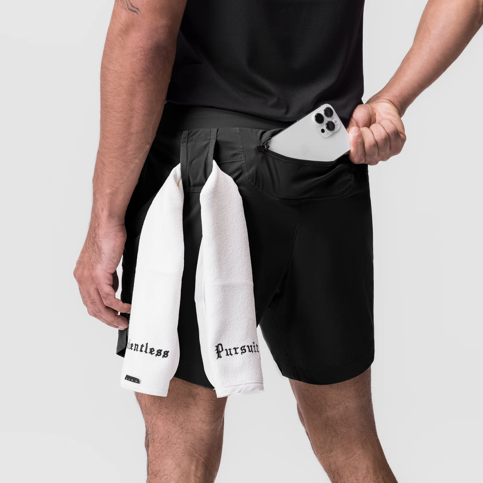 0823. Tetra-Lite® 7" Linerless Short - Black "Wings" - Image 5