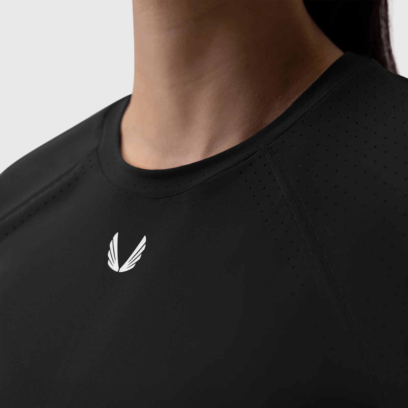 W017. Laser-Vent™ Established Tee - Black - Image 10