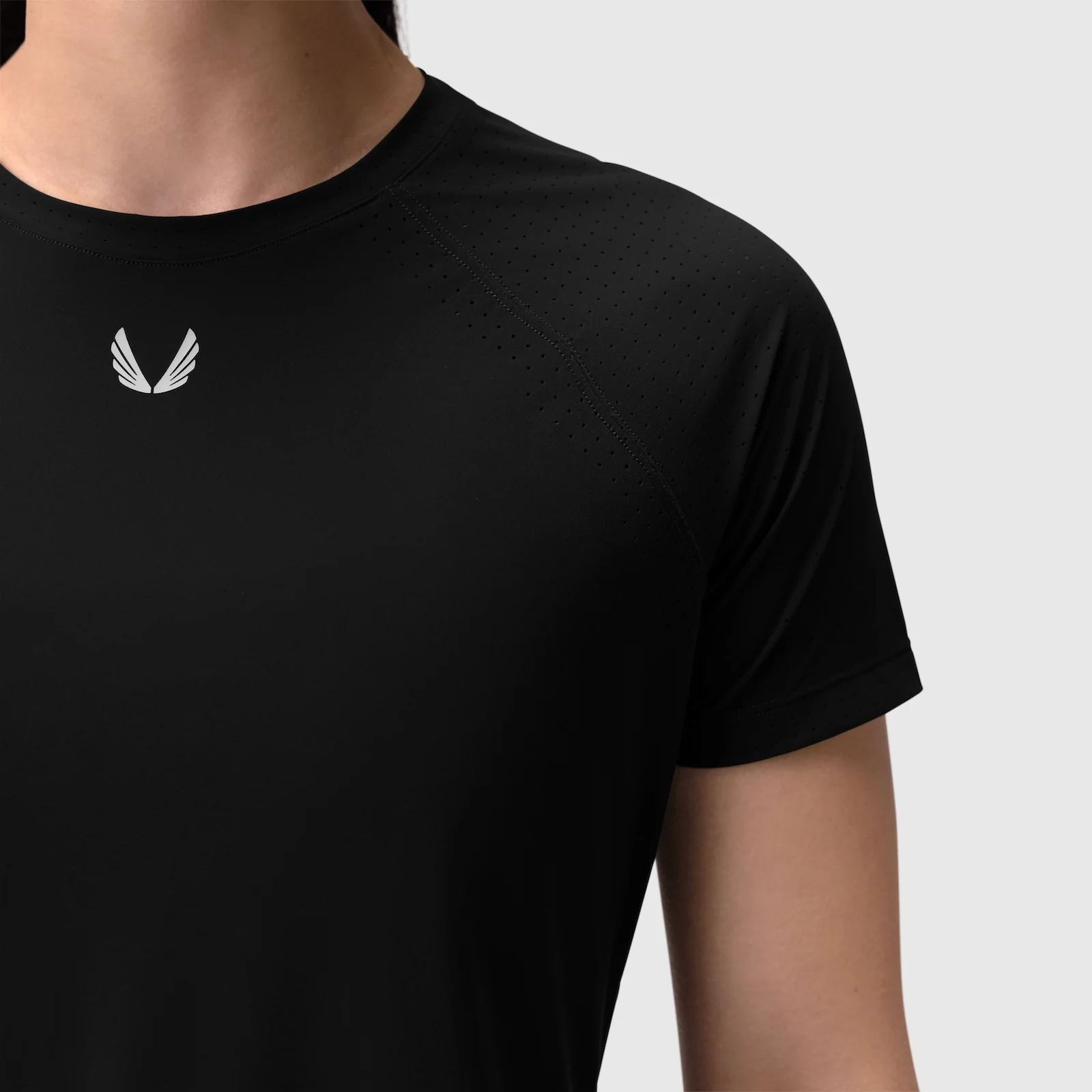 W017. Laser-Vent™ Established Tee - Black - Image 11