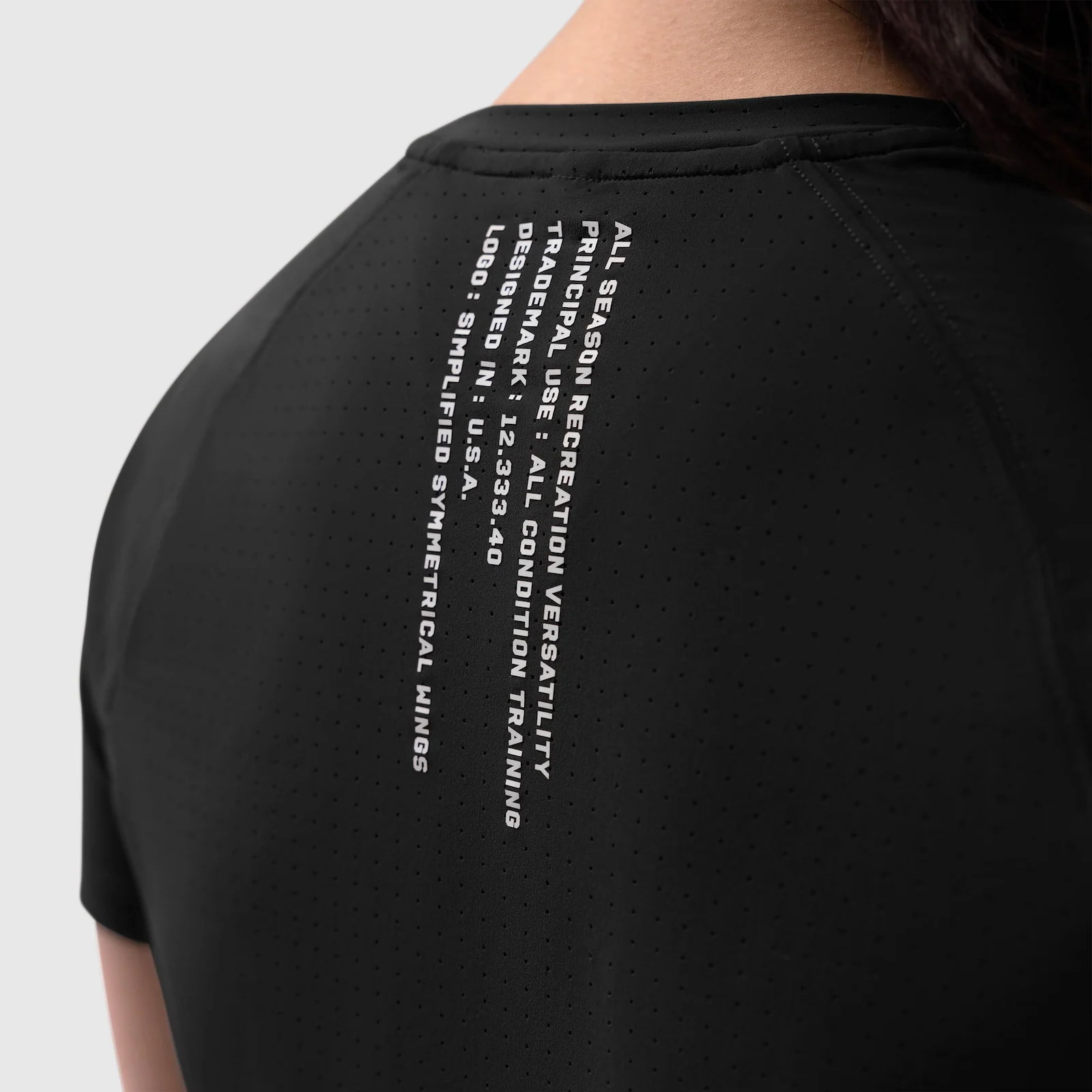 W017. Laser-Vent™ Established Tee - Black - Image 13