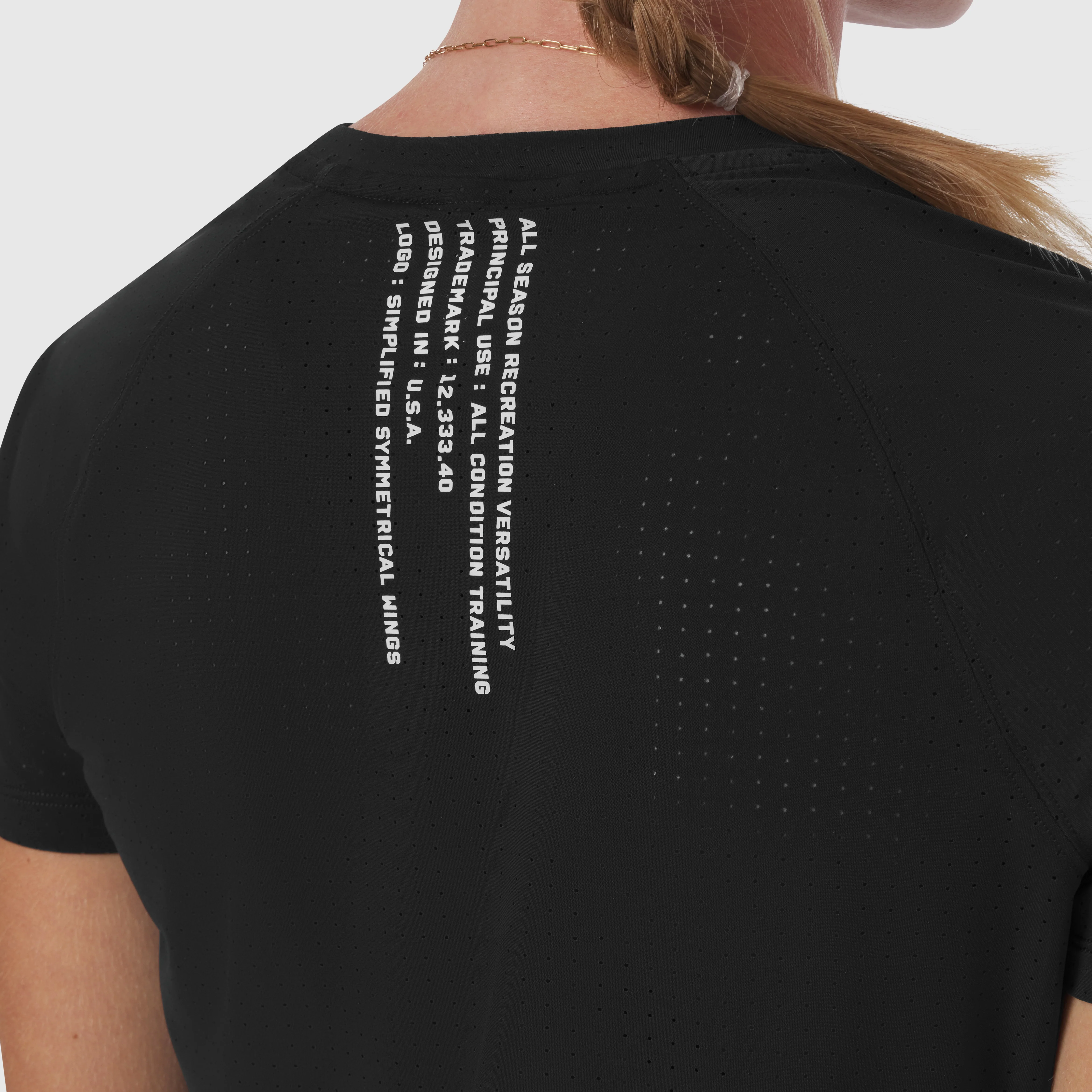 W017. Laser-Vent™ Established Tee - Black - Image 5