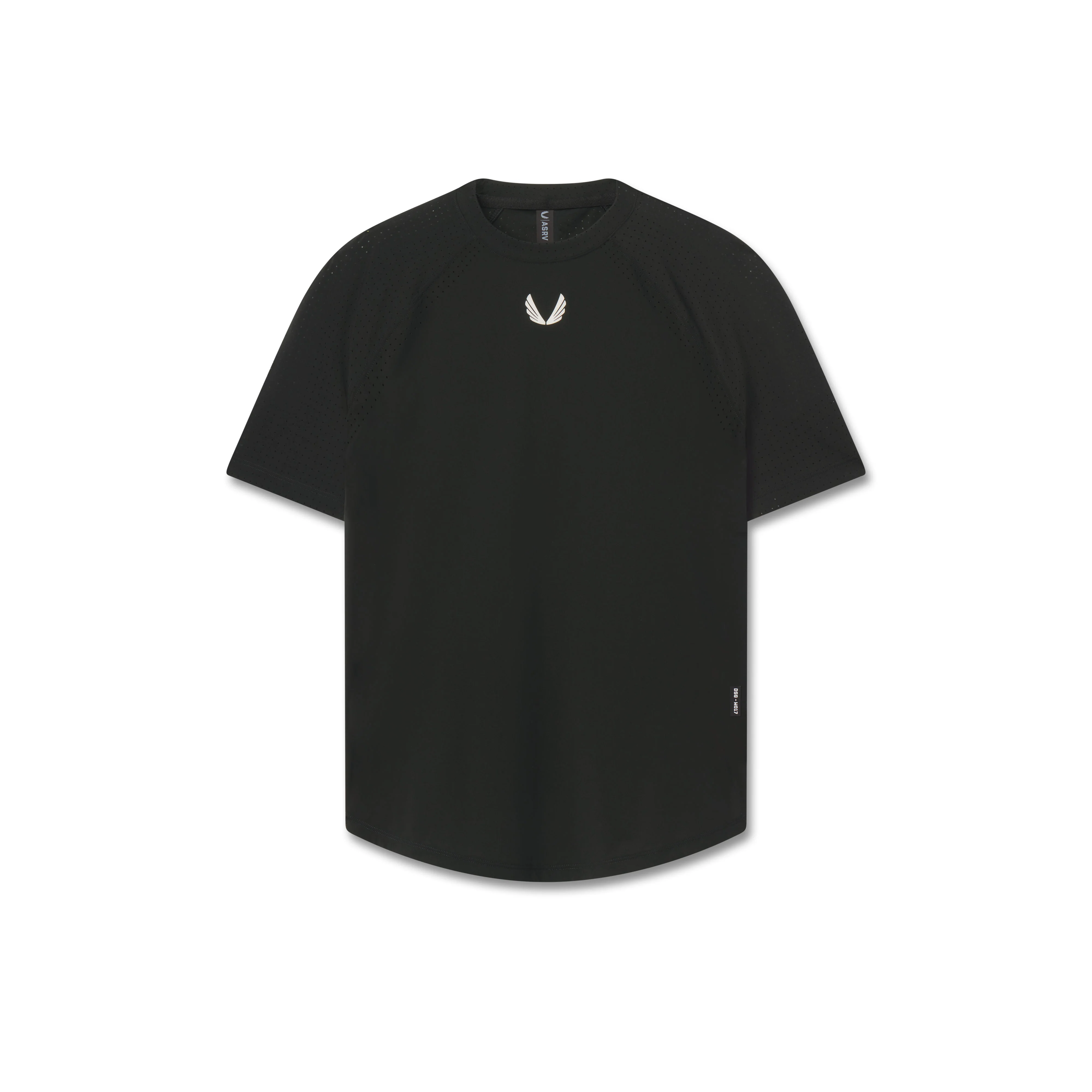 W017. Laser-Vent™ Established Tee - Black - Image 7