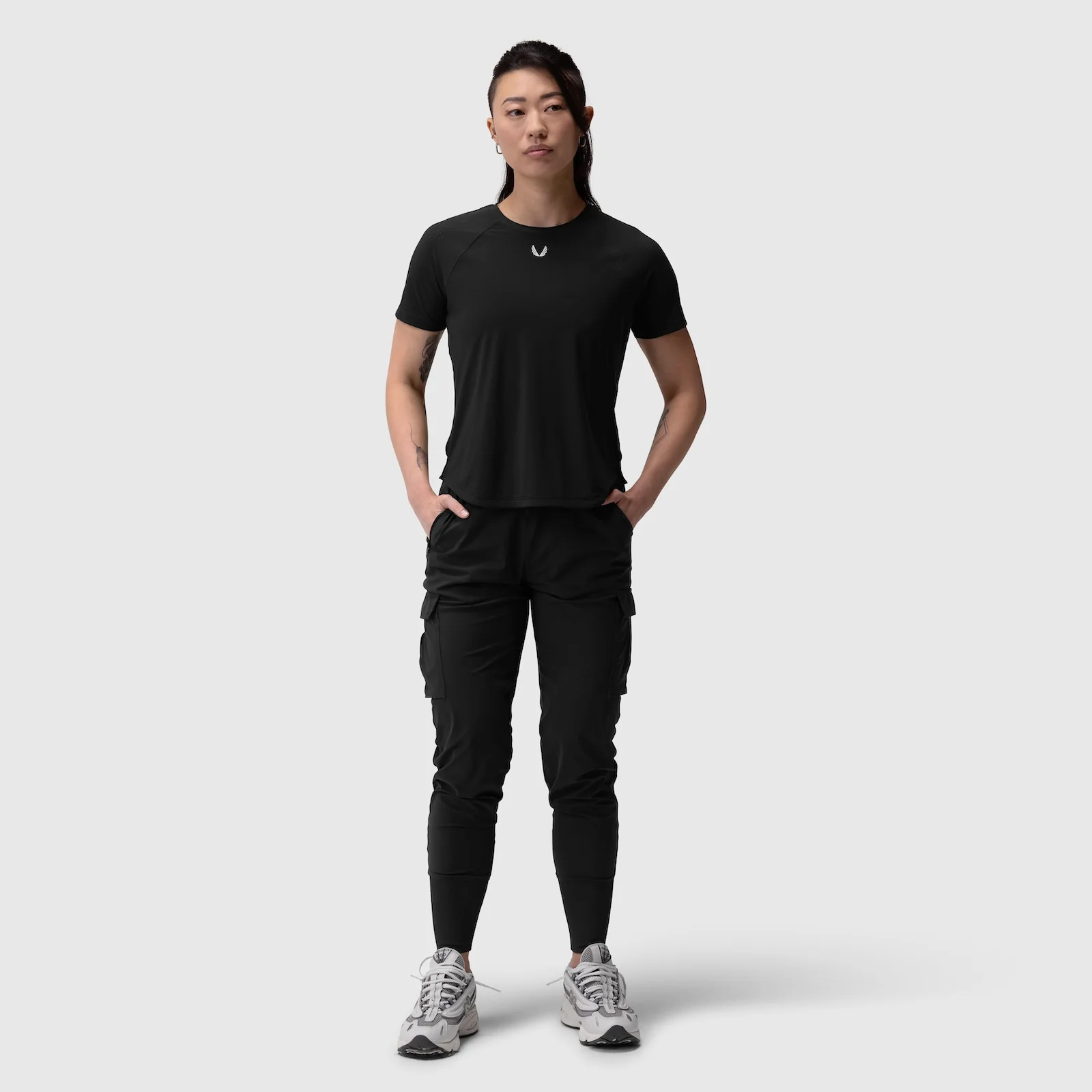 W017. Laser-Vent™ Established Tee - Black - Image 8