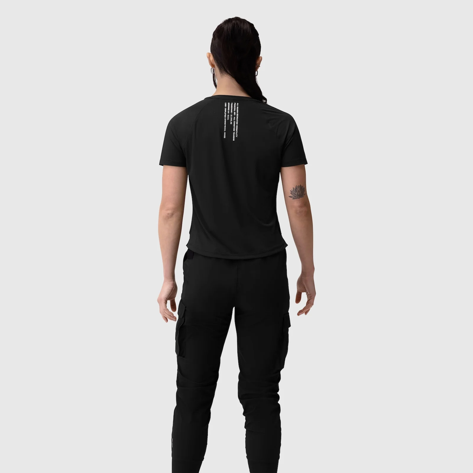W017. Laser-Vent™ Established Tee - Black - Image 9