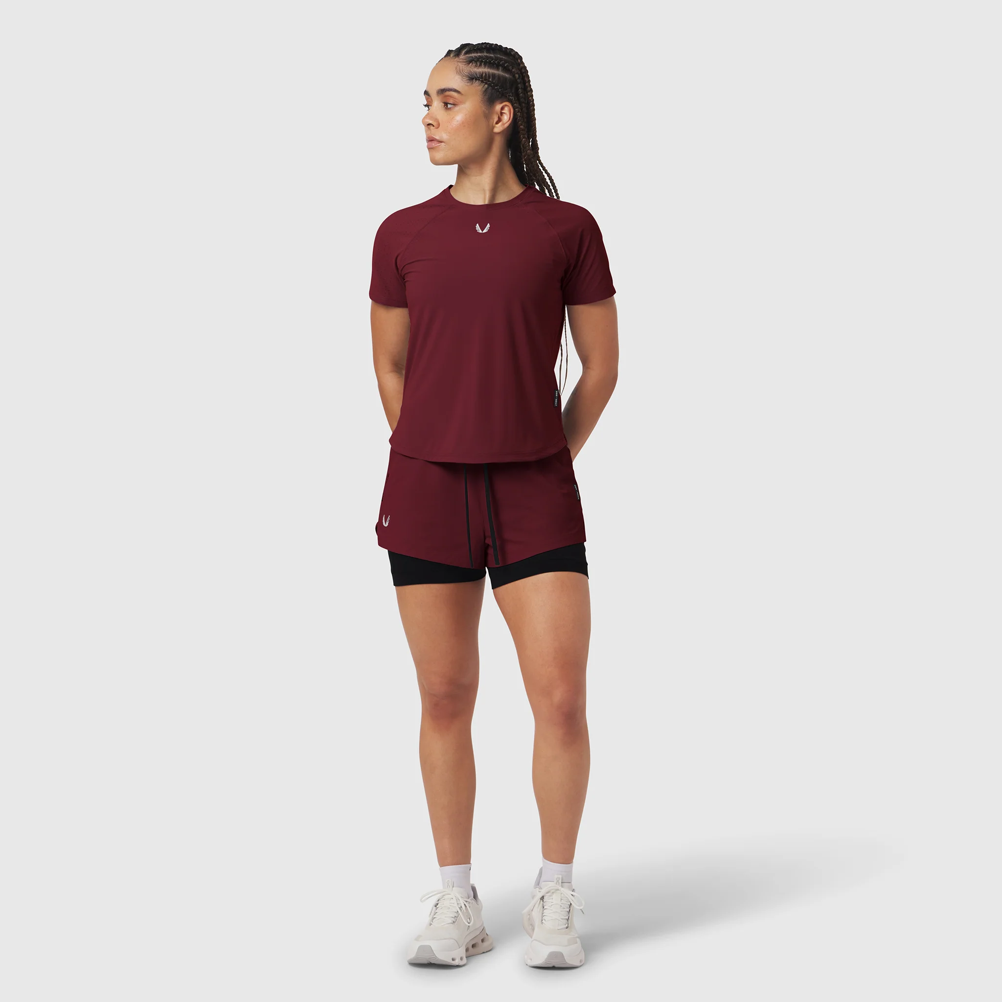 W017. Laser-Vent™ Established Tee - Crimson - Image 2