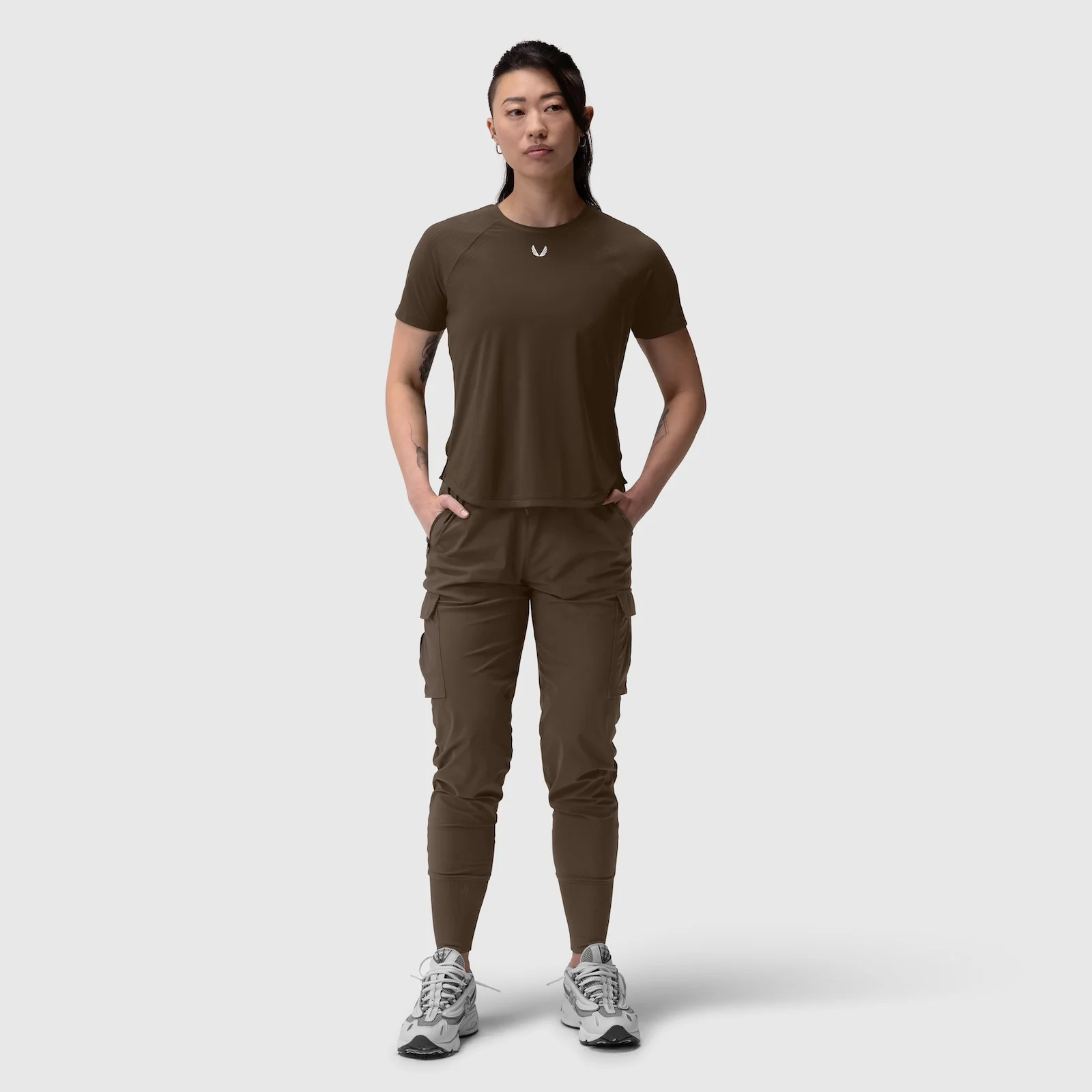 W017. Laser-Vent™ Established Tee - Dark Earth - Image 8