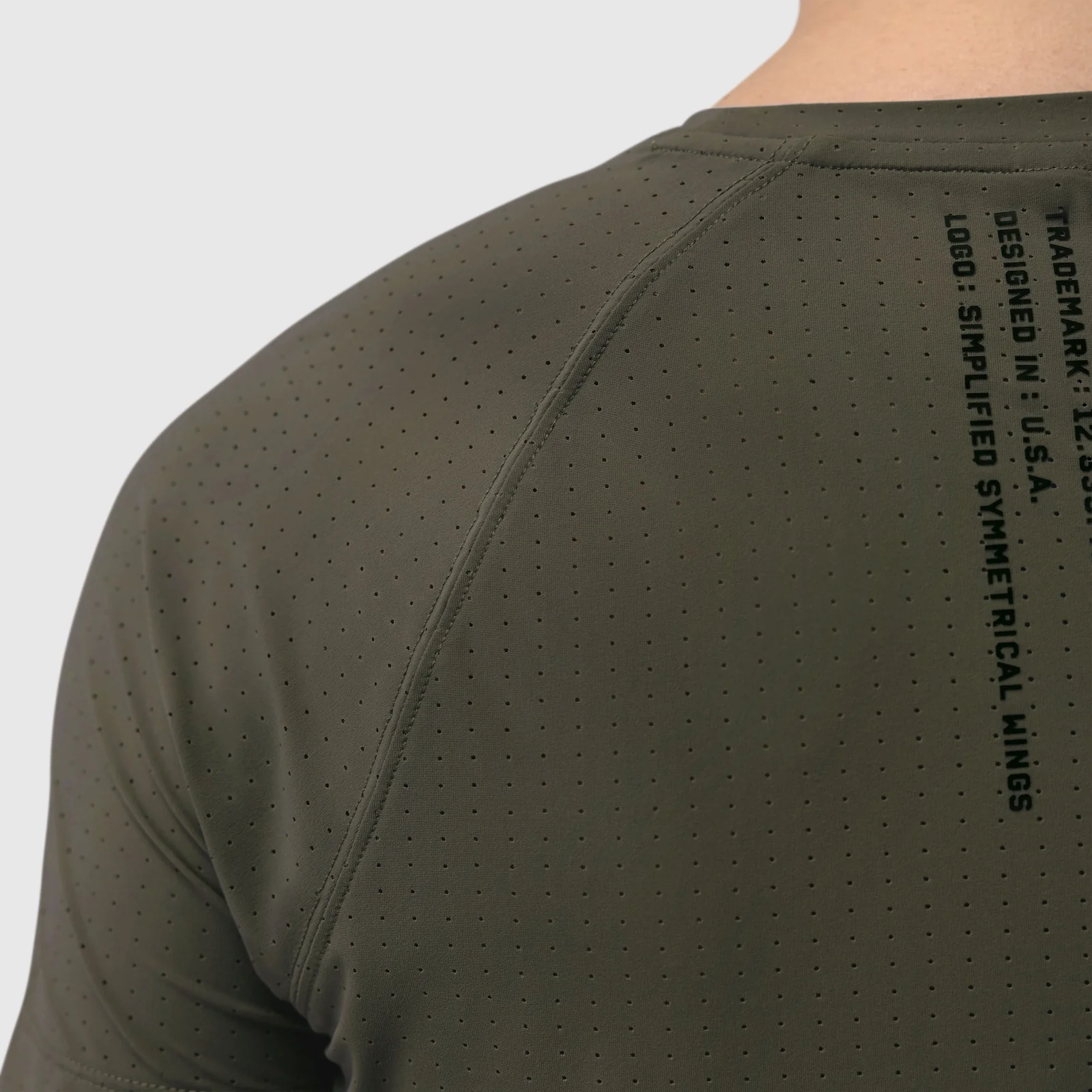 W017. Laser-Vent™ Established Tee - Olive - Image 12