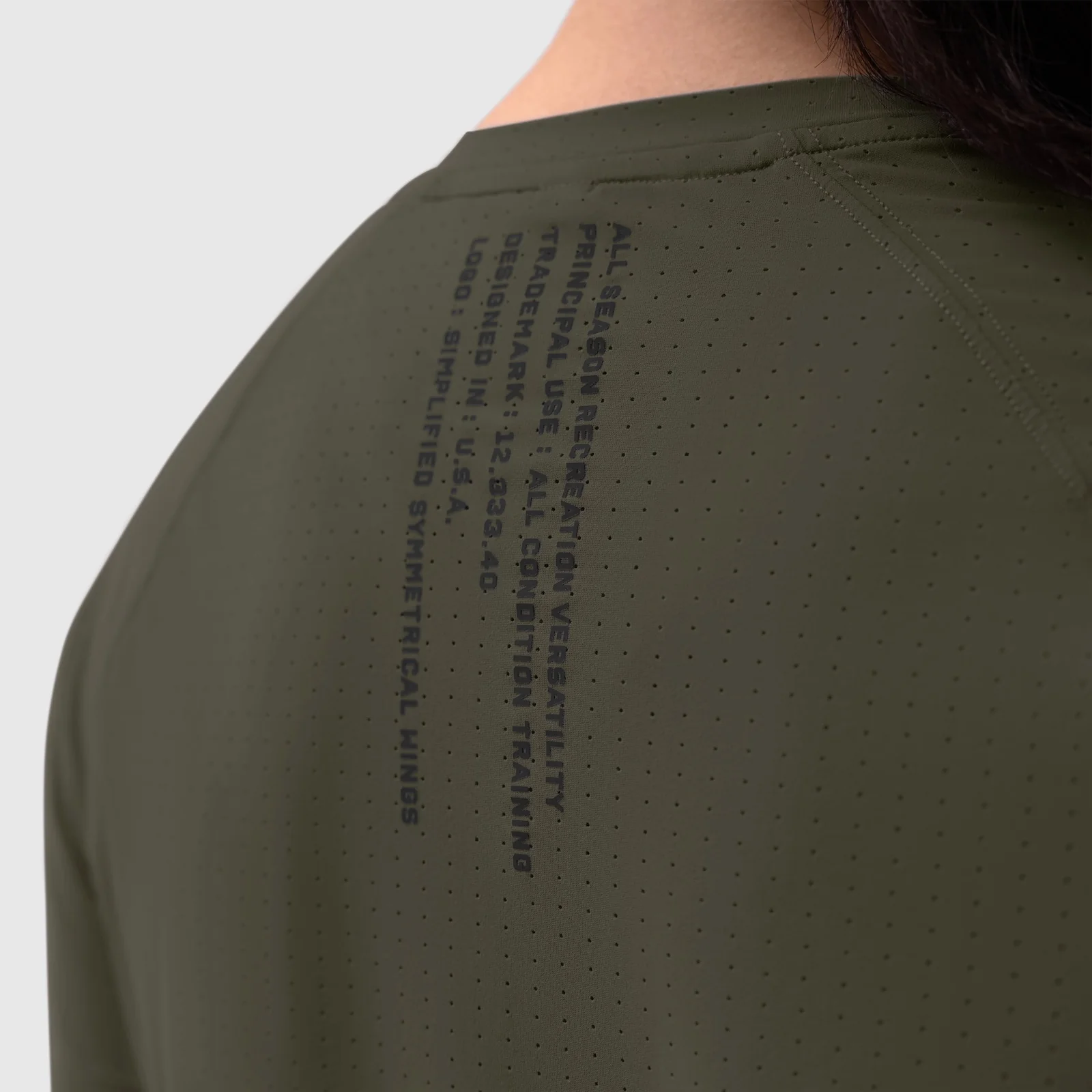 W017. Laser-Vent™ Established Tee - Olive - Image 13