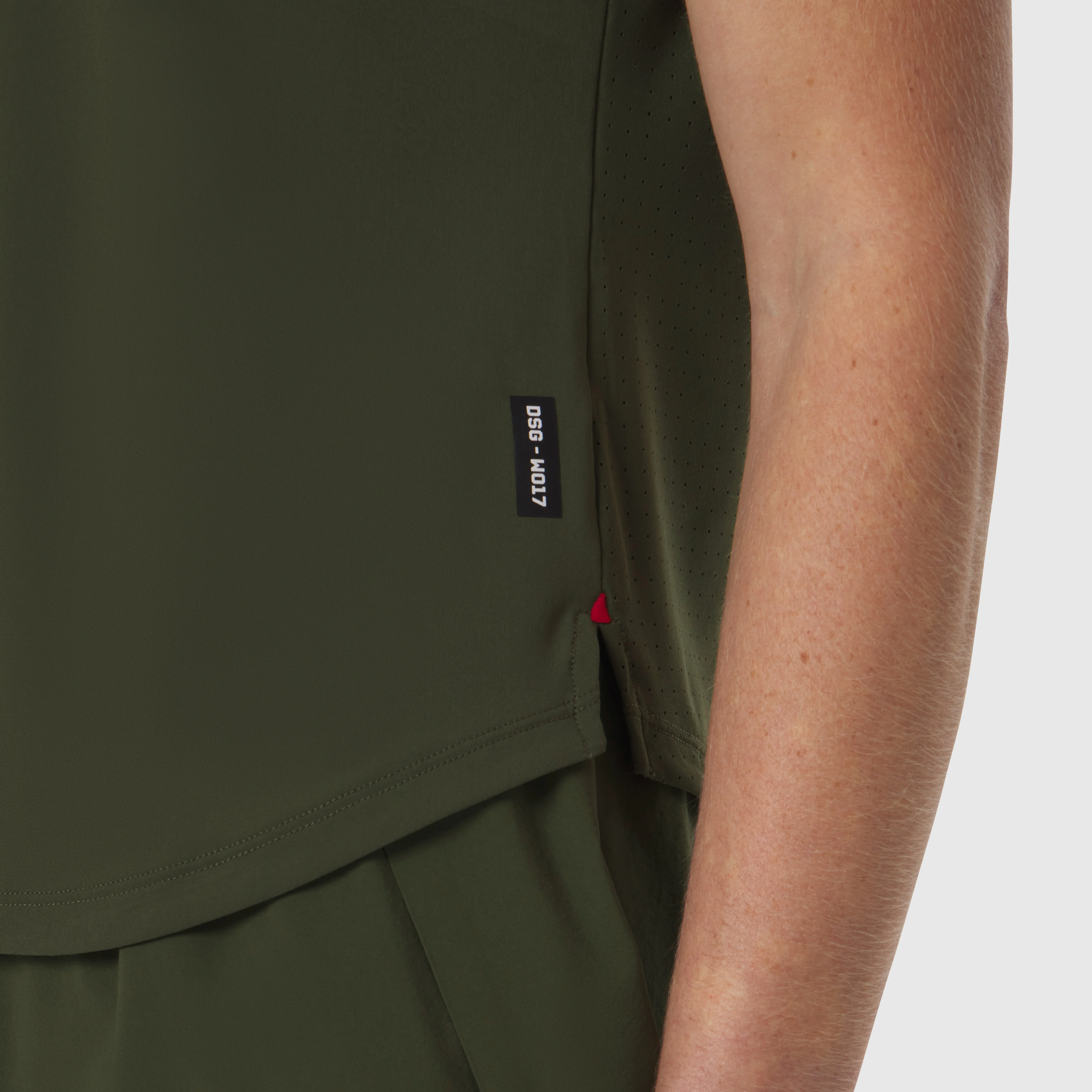 W017. Laser-Vent™ Established Tee - Olive - Image 4