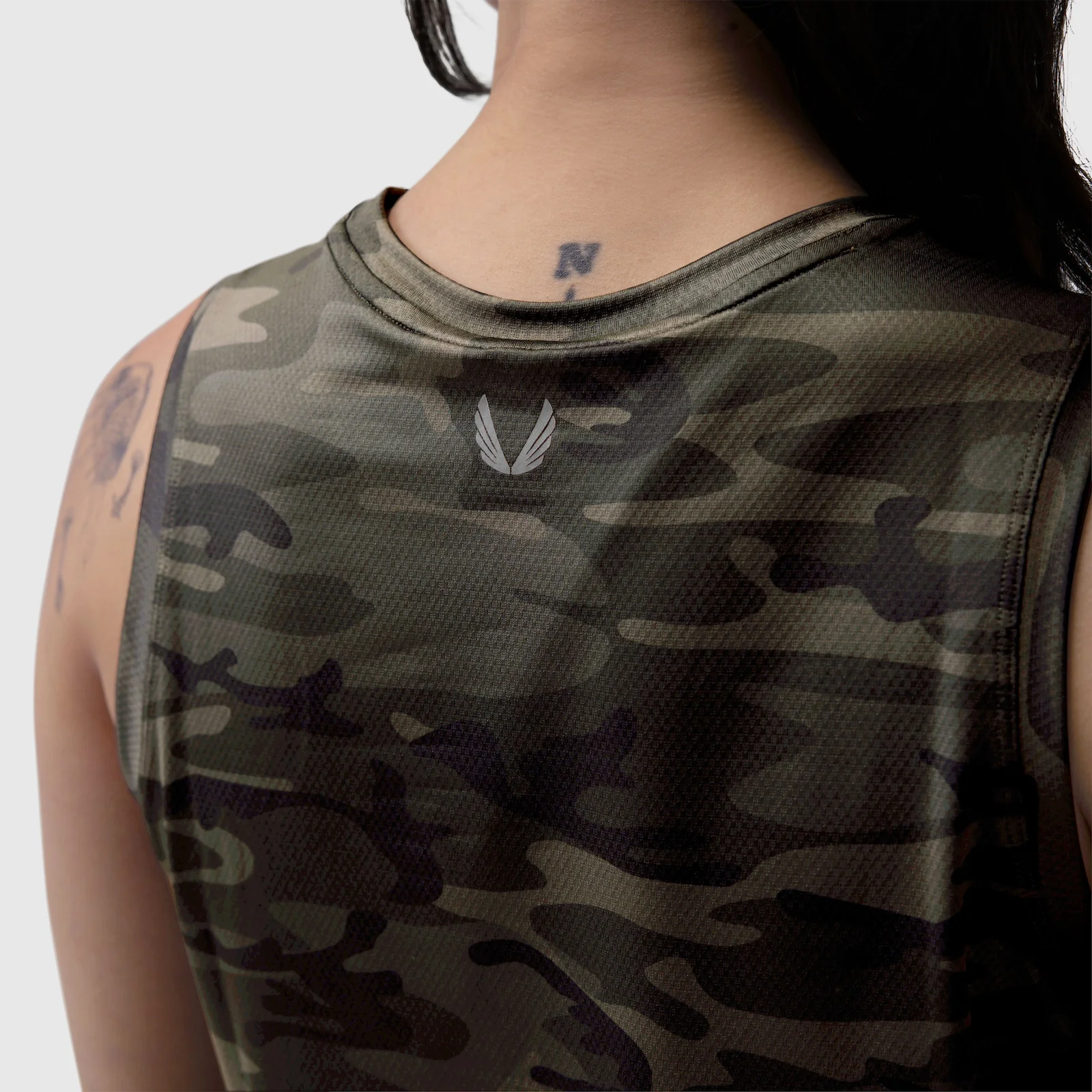 W020. AeroSilver® Tank Top - Dark Camo "RP" - Image 10